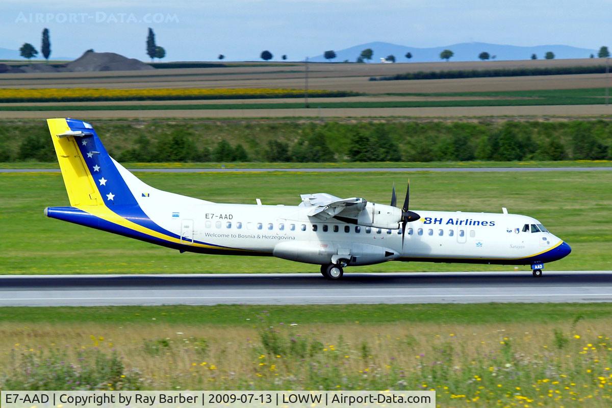 E7-AAD, 1995 ATR 72-212 C/N 464, Aerospatiale ATR-72-212 [464] (B & H Airlines) Vienna-Schwechat~OE 13/07/2009