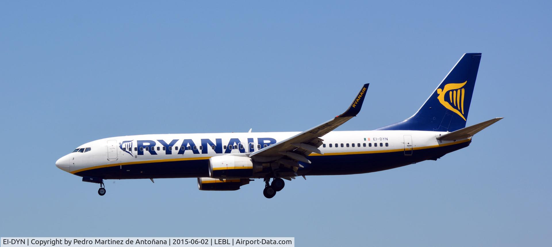 EI-DYN, 2008 Boeing 737-8AS C/N 36576, El Prat  Barcelona - España