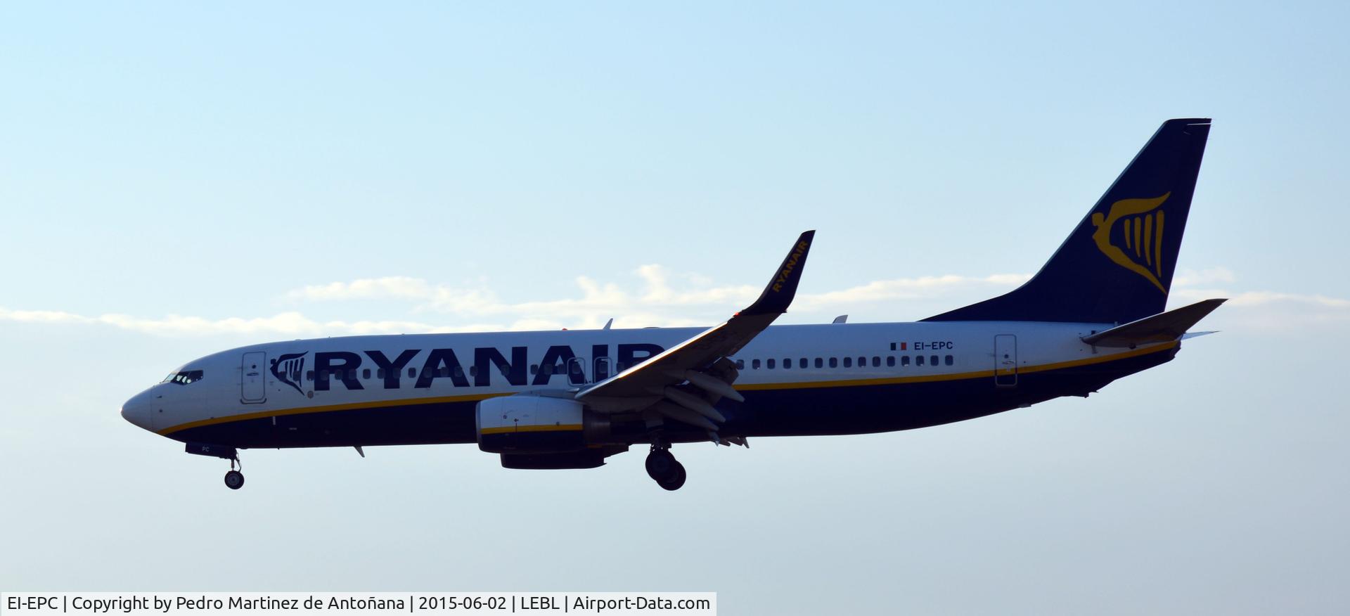 EI-EPC, 2011 Boeing 737-8AS C/N 40312, El Prat  Barcelona - España