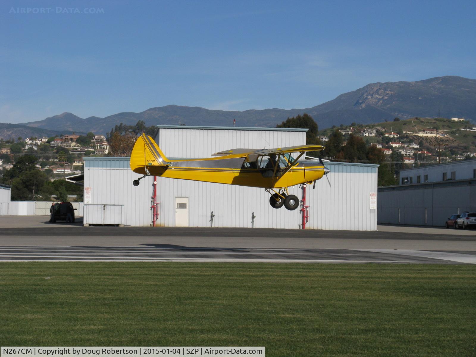 N267CM, 1954 Piper PA-18-135 Super Cub C/N 18-3532, 1954 Piper PA-18-135, Lycoming O-320 upgrade?, full flaps landing Rwy 04