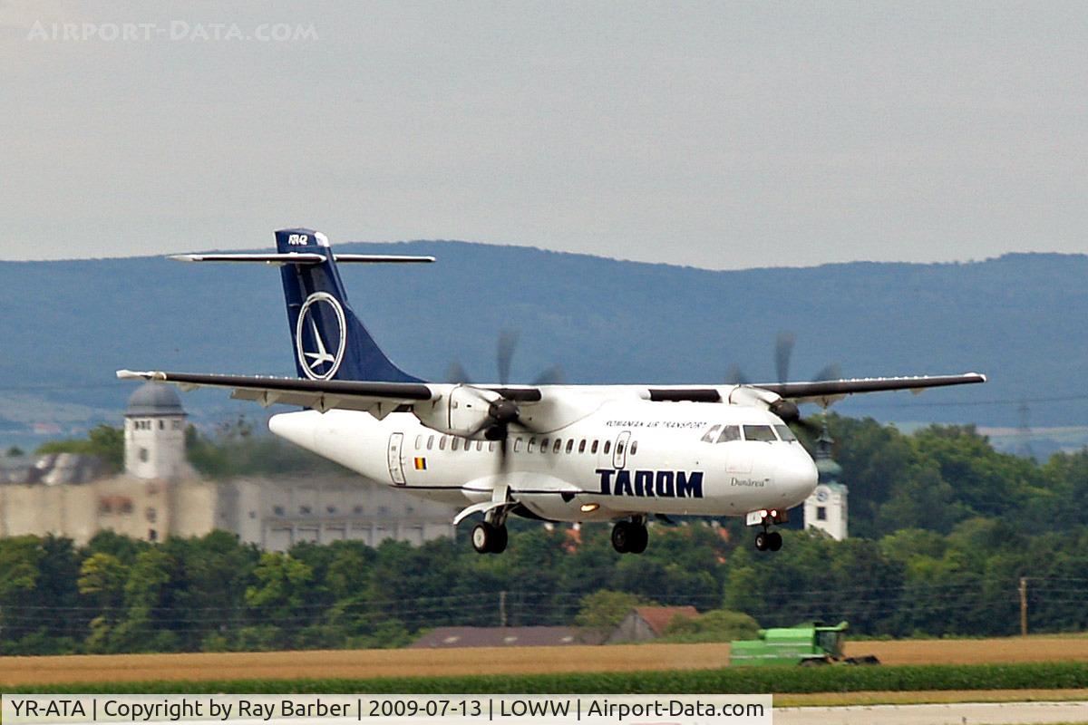 YR-ATA, 1997 ATR 42-500 C/N 566, Aerospatiale ATR-42-512 [566] (TAROM) Vienna-Schwechat~OE 13/07/2009