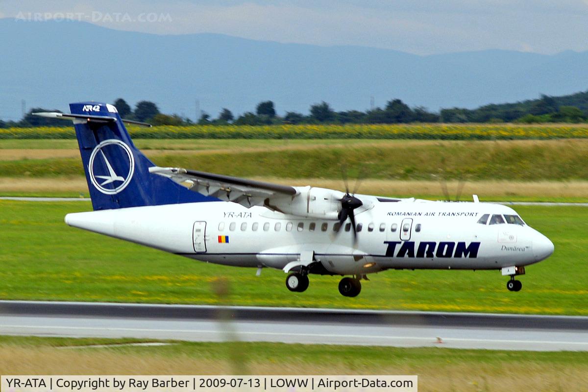 YR-ATA, 1997 ATR 42-500 C/N 566, Aerospatiale ATR-42-512 [566] (TAROM) Vienna-Schwechat~OE 13/07/2009