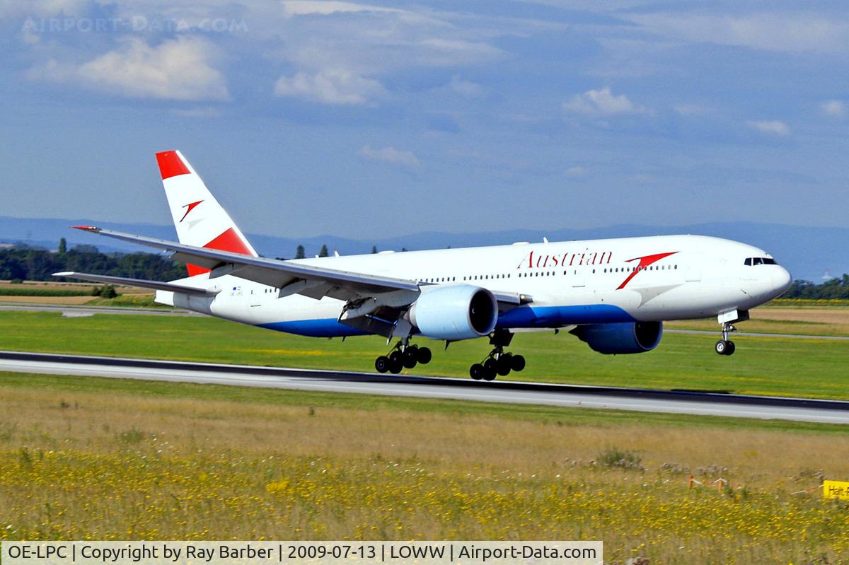 OE-LPC, 2002 Boeing 777-2Z9/ER C/N 29313, Boeing 777-2Z9ER [29313] (Austrian Airlines) Vienna-Schwechat~OE 13/07/2009