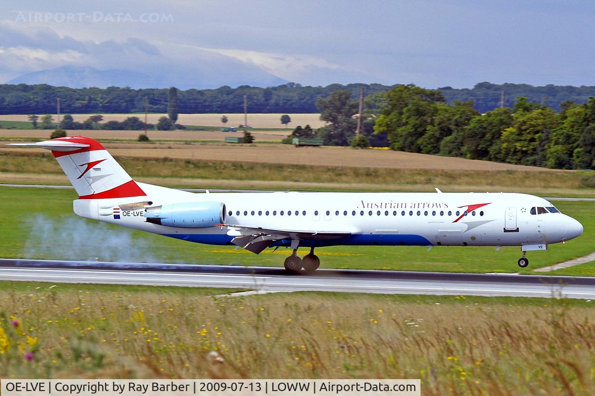 OE-LVE, 1994 Fokker 100 (F-28-0100) C/N 11499, Fokker F-100 [11499] (Austrian Arrows) Vienna-Schwechat~OE 13/09/2007