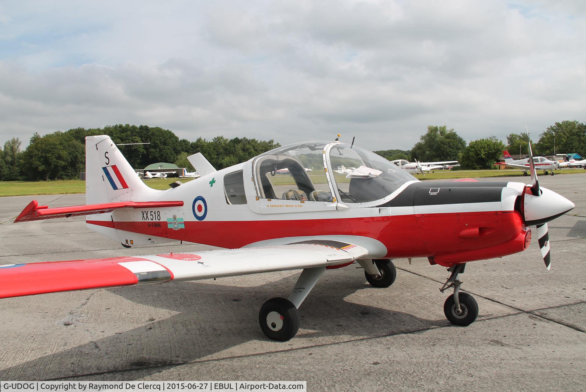 G-UDOG, 1973 Scottish Aviation Bulldog T.1 C/N BH120/204, At Ursel Avia 2015.