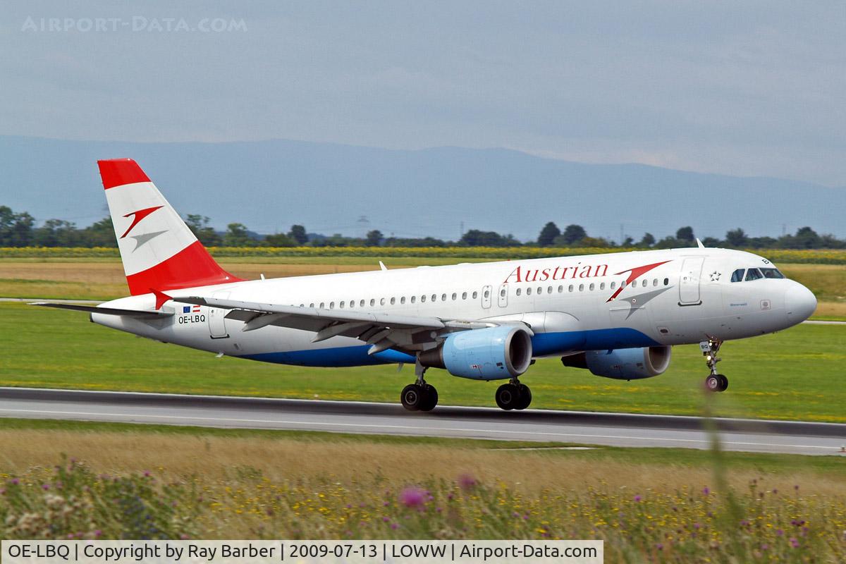 OE-LBQ, 1999 Airbus A320-214 C/N 1137, Airbus A320-214 [1137] (Austrian Airlines) Vienna-Schwechat~OE 13/07/2009
