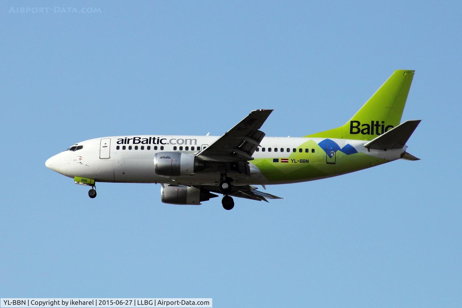 YL-BBN, 1992 Boeing 737-522 C/N 26683, Fly in from Riga, latvia, landing runway 30.