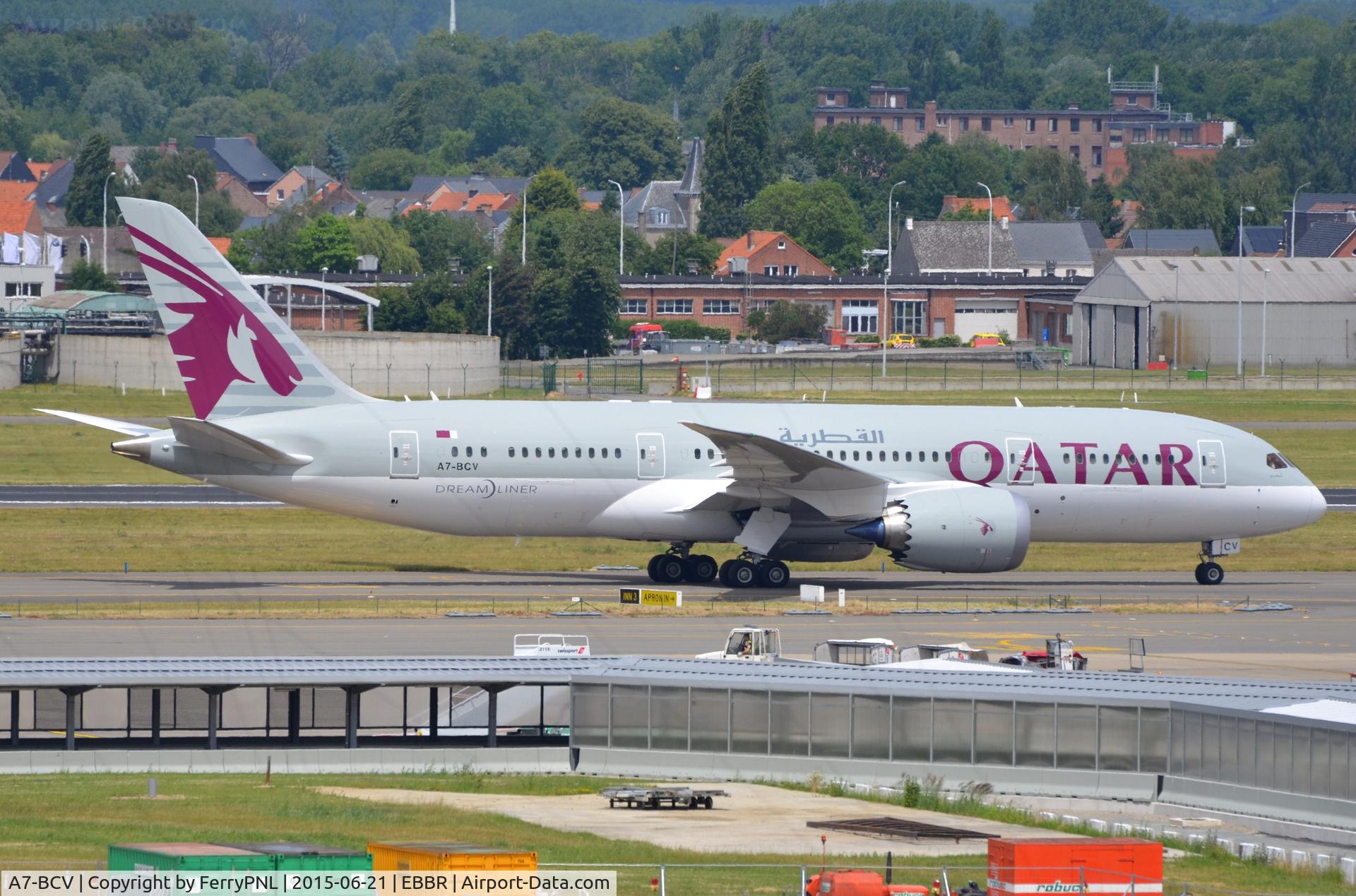A7-BCV, 2015 Boeing 787-8 Dreamliner Dreamliner C/N 38340, After its appearance at the LBG airshow now in service in BRU.