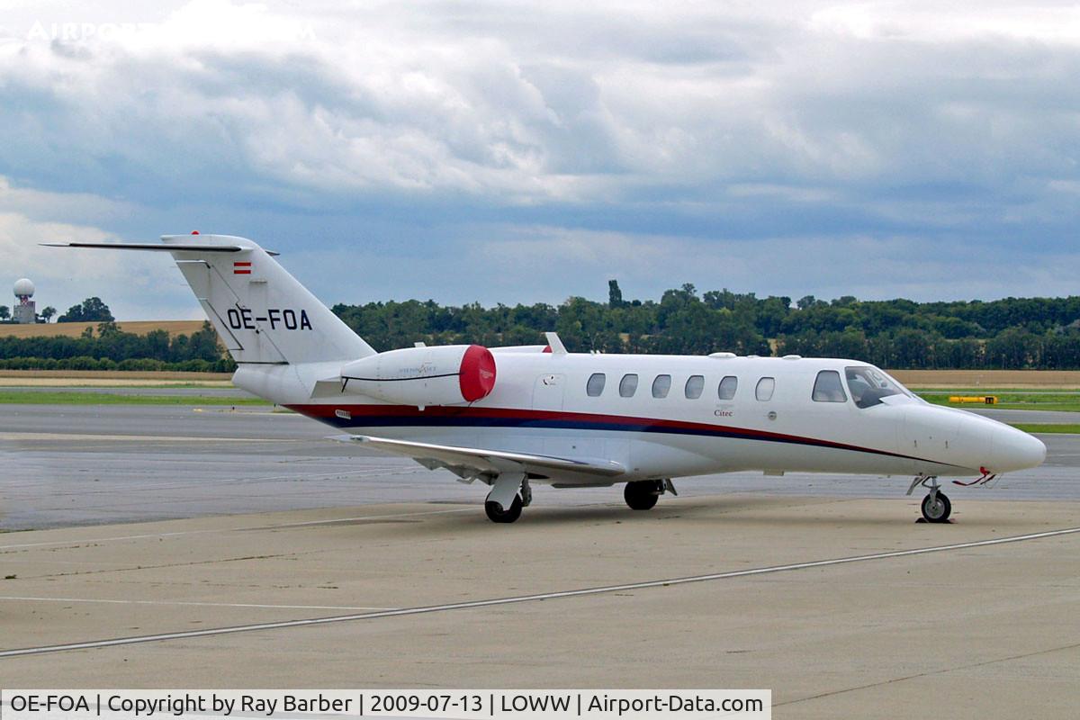 OE-FOA, 2007 Cessna 525A CitationJet CJ2+ C/N 525A-0354, Cessna CitationJet CJ2+ [525A-0354] (Avcon Jet) Vienna-Schwechat~OE 13/07/2009