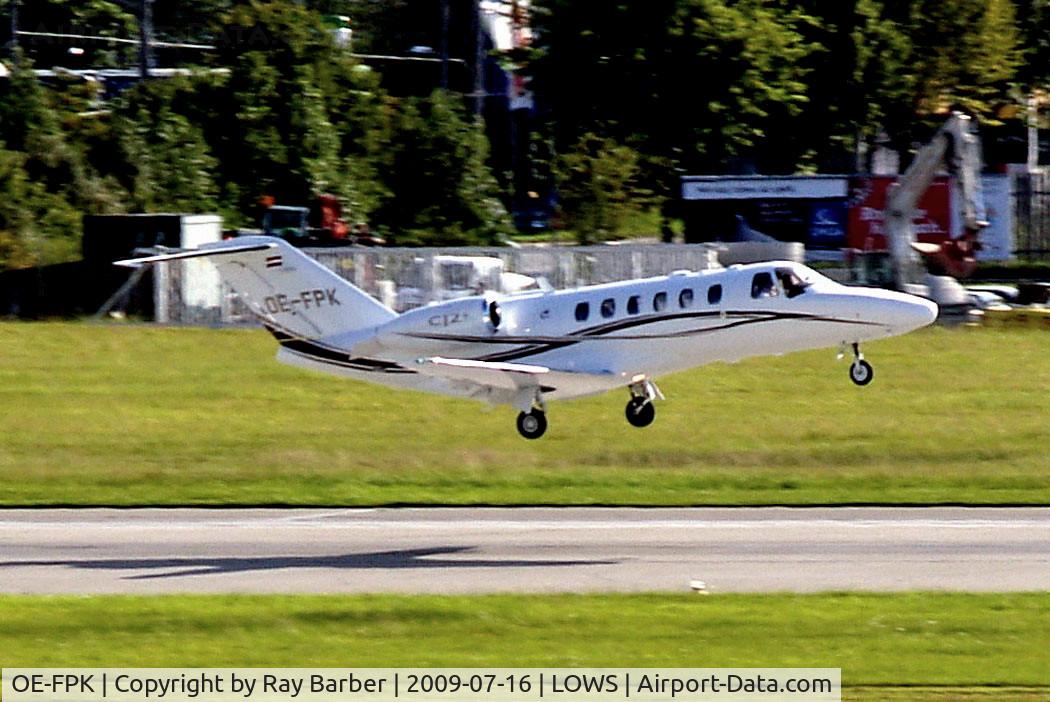 OE-FPK, 2001 Cessna 525 CitationJet CJ1 C/N 525-0437, Cessna CitationJet CJ2+ [525A-0437] Salzburg~OE 16/07/2009