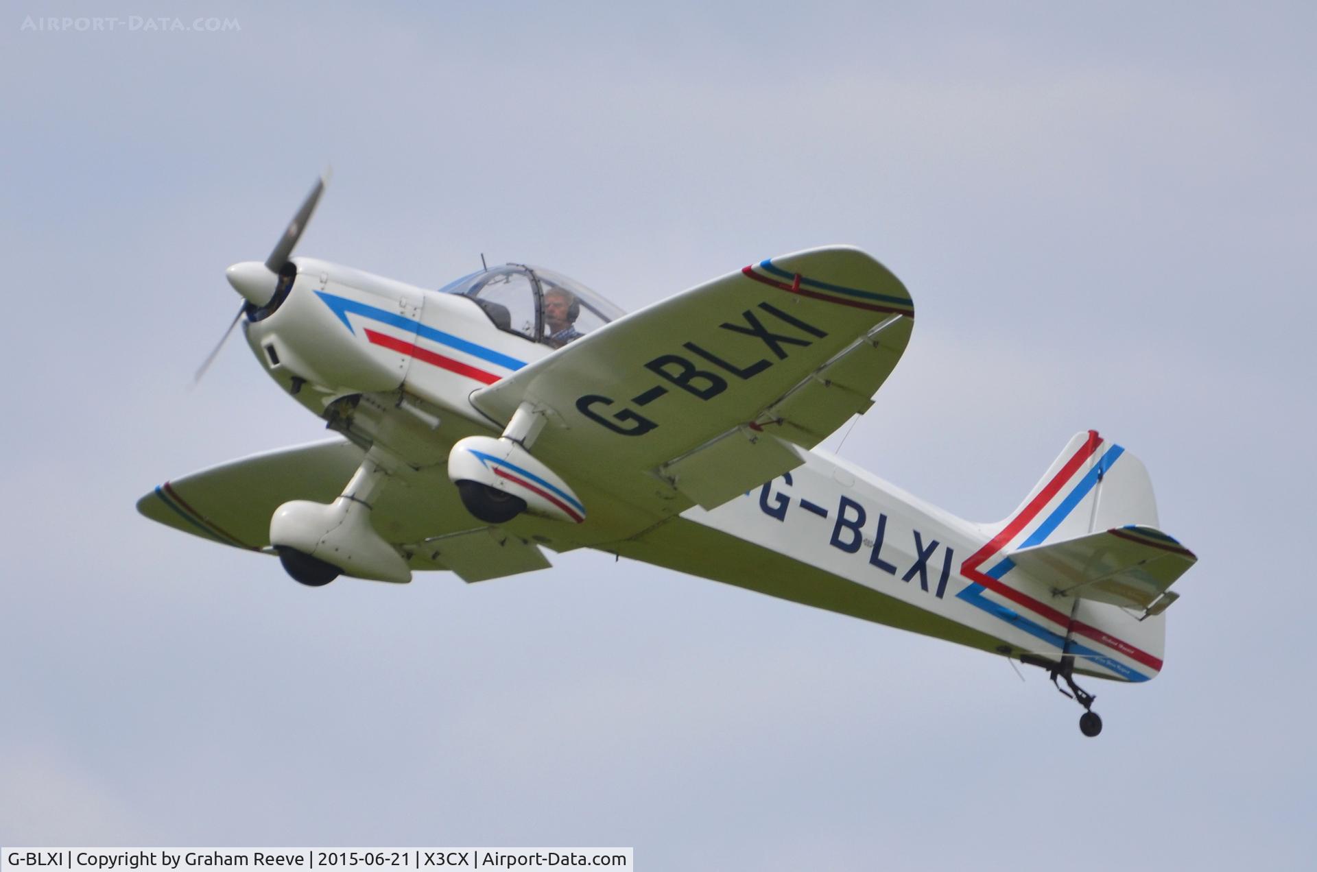 G-BLXI, 1965 Scintex CP-1310-C3 Super Emeraude C/N 937, Departing from Northrepps.