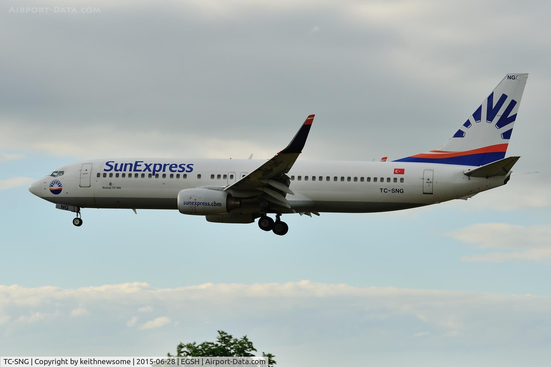 TC-SNG, 2008 Boeing 737-8HC C/N 36530, Nice Visitor.
