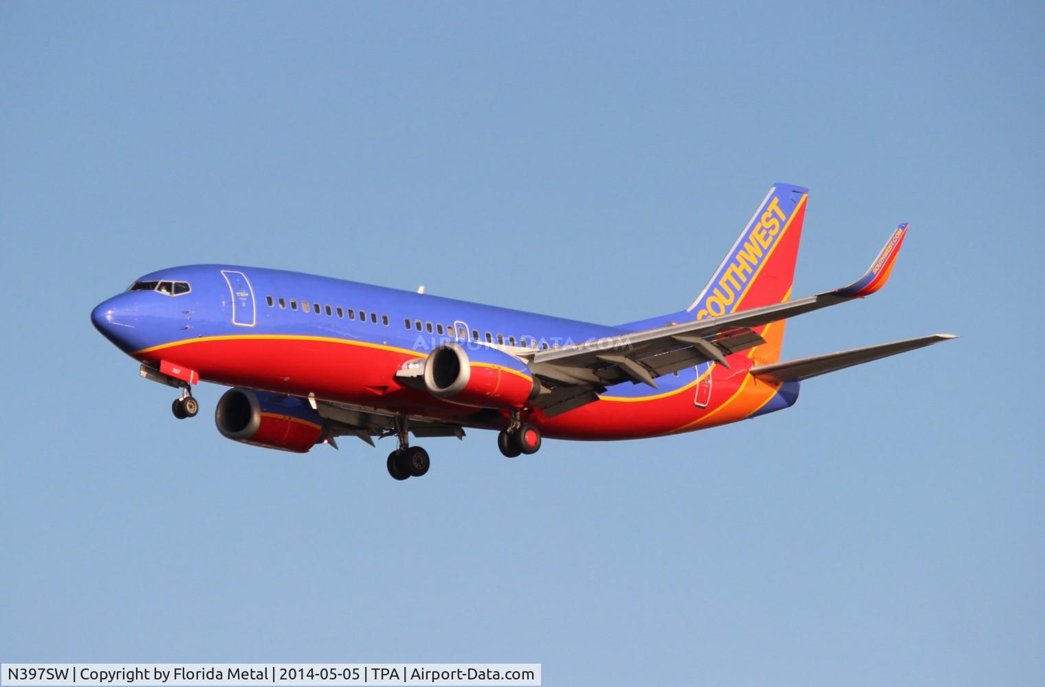N397SW, 1995 Boeing 737-3H4 C/N 27691, Southwest