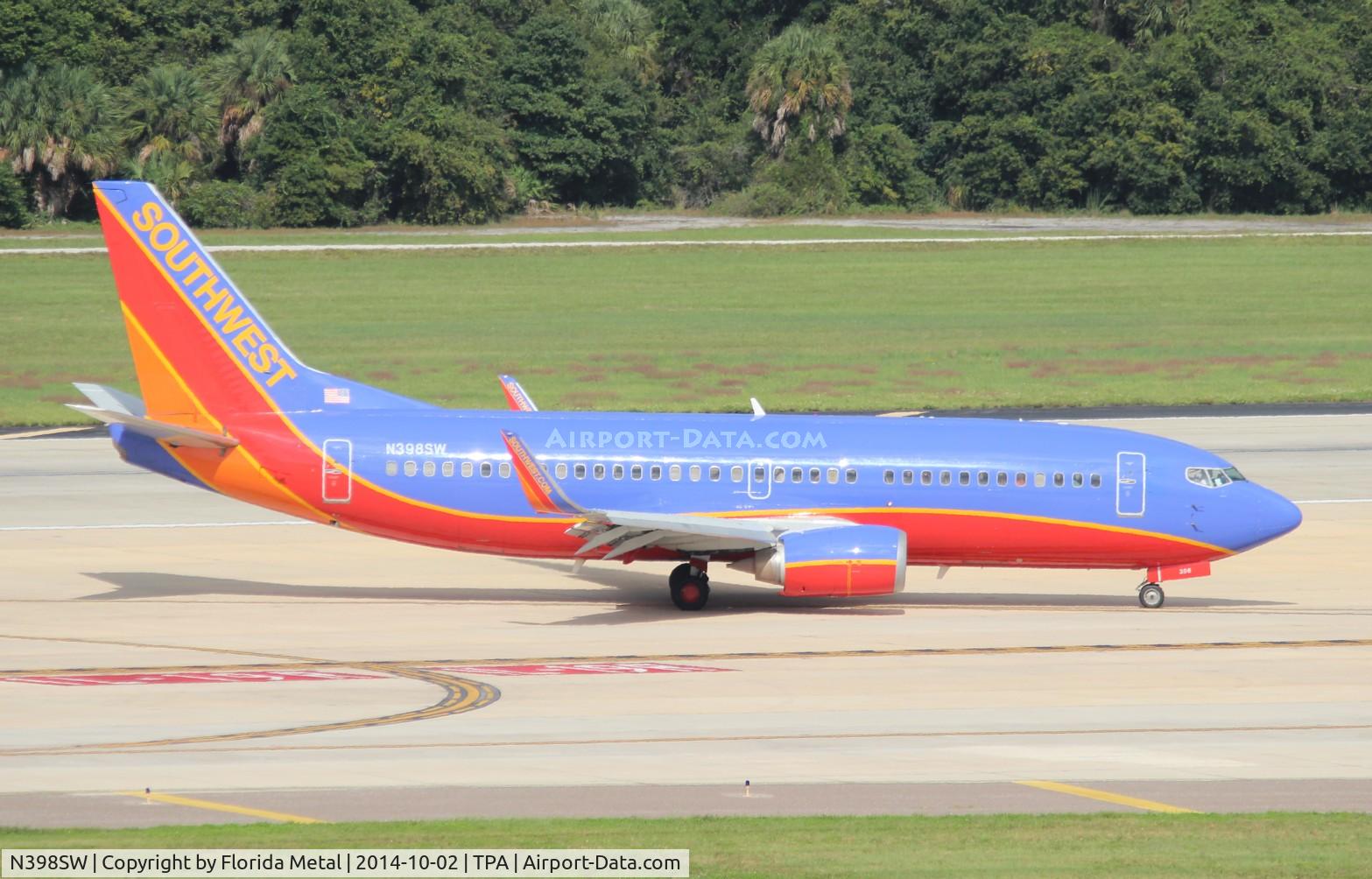 N398SW, 1995 Boeing 737-3H4 C/N 27692, Southwest