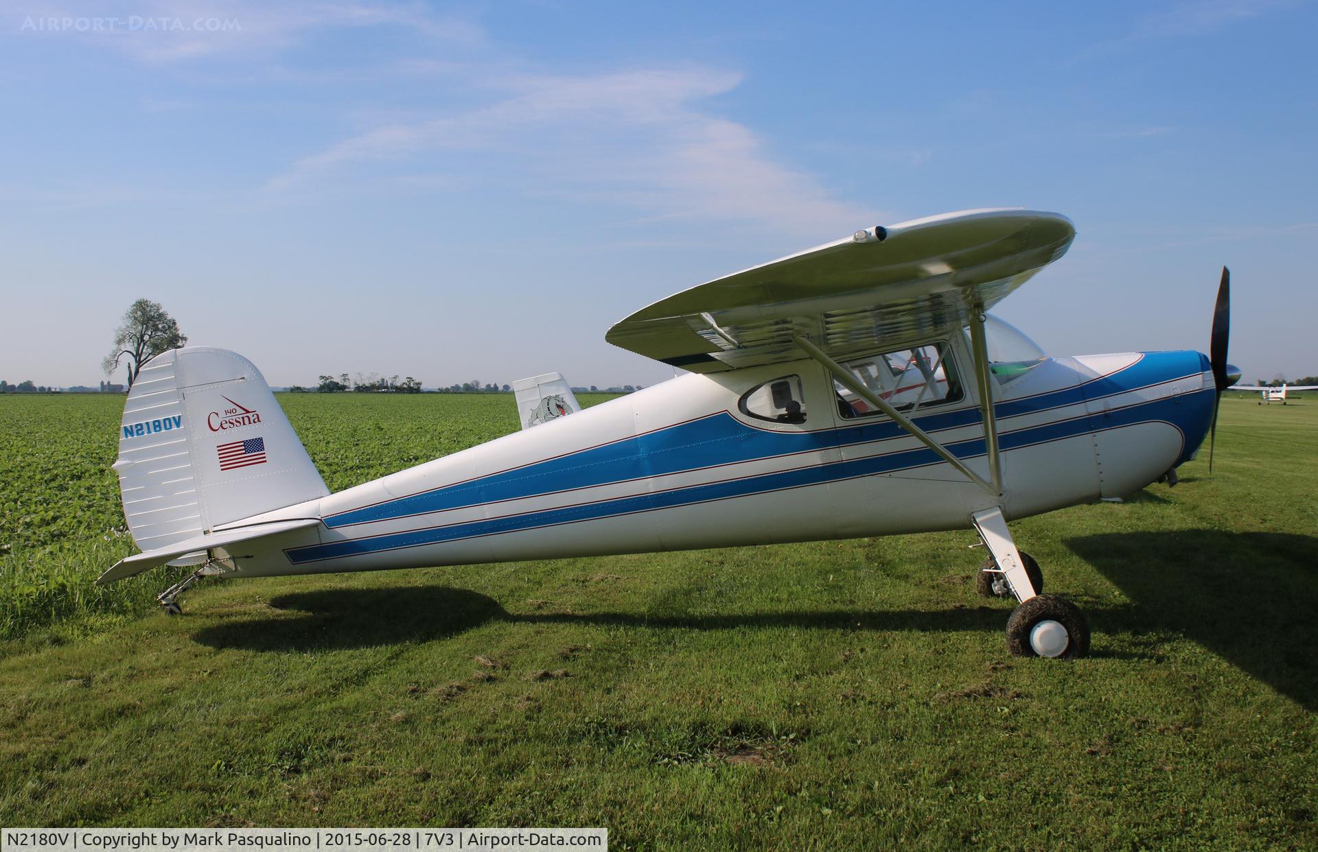 N2180V, 1948 Cessna 140 C/N 14409, Cessna 140