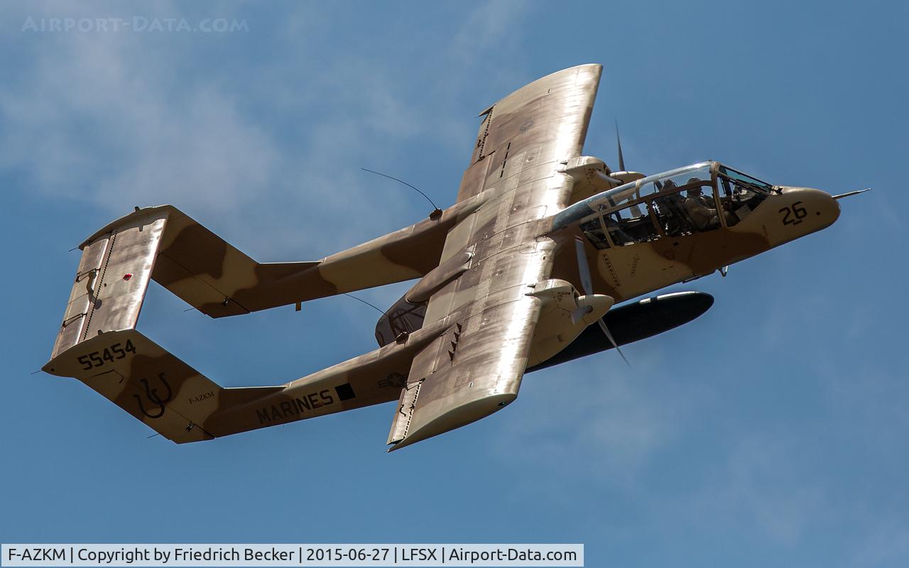 F-AZKM, 1971 North American OV-10B Bronco C/N 338-9 (305-65), flying display Meeting Aerienne Luxeuil le Bains