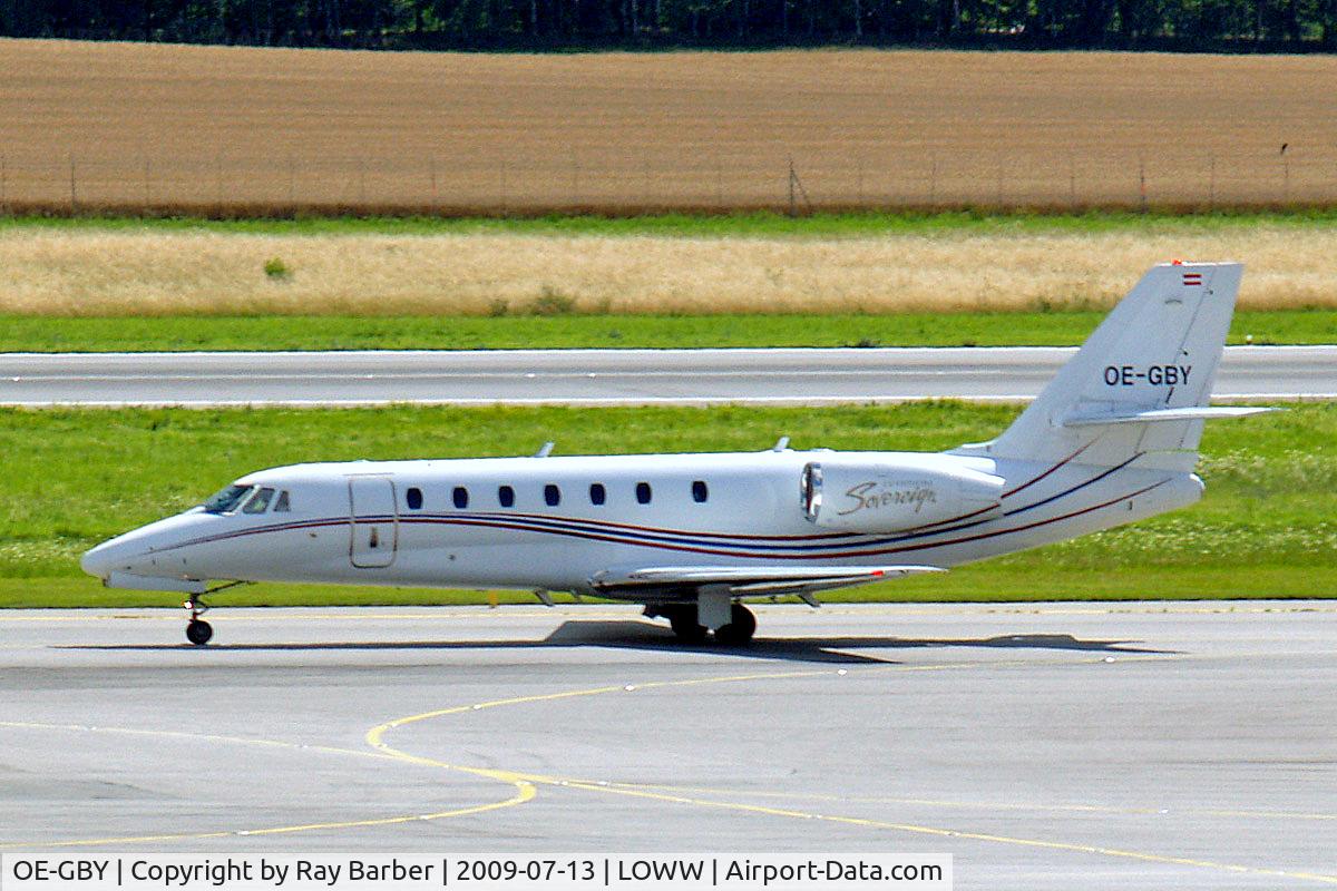 OE-GBY, 2006 Cessna 680 Citation Sovereign C/N 680-0066, Cessna Citation Sovereign [680-0066] Vienna-Schwechat~OE 13/07/2009