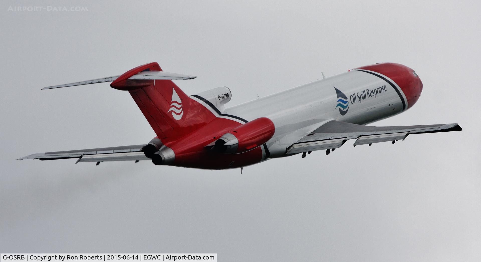 G-OSRB, 1983 Boeing 727-2S2F C/N 22929, Displaying at RAF Cosford Airshow.