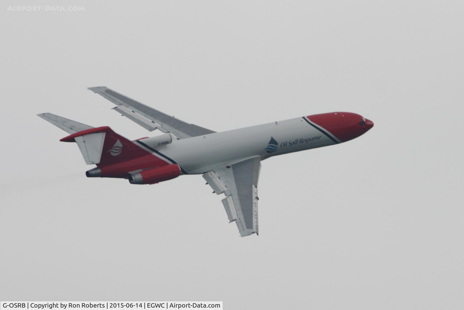G-OSRB, 1983 Boeing 727-2S2F C/N 22929, Displaying at RAF Cosford Airshow.