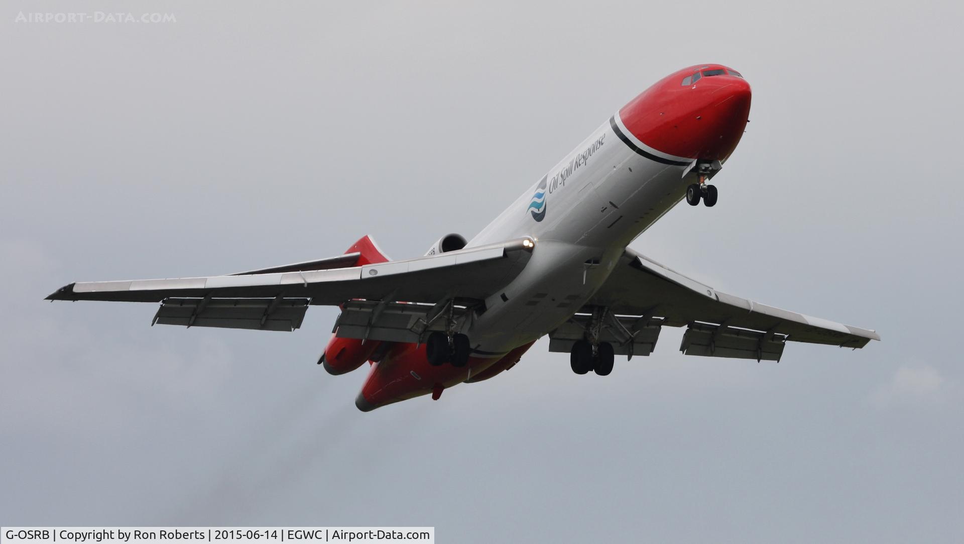 G-OSRB, 1983 Boeing 727-2S2F C/N 22929, Displaying at RAF Cosford Airshow.