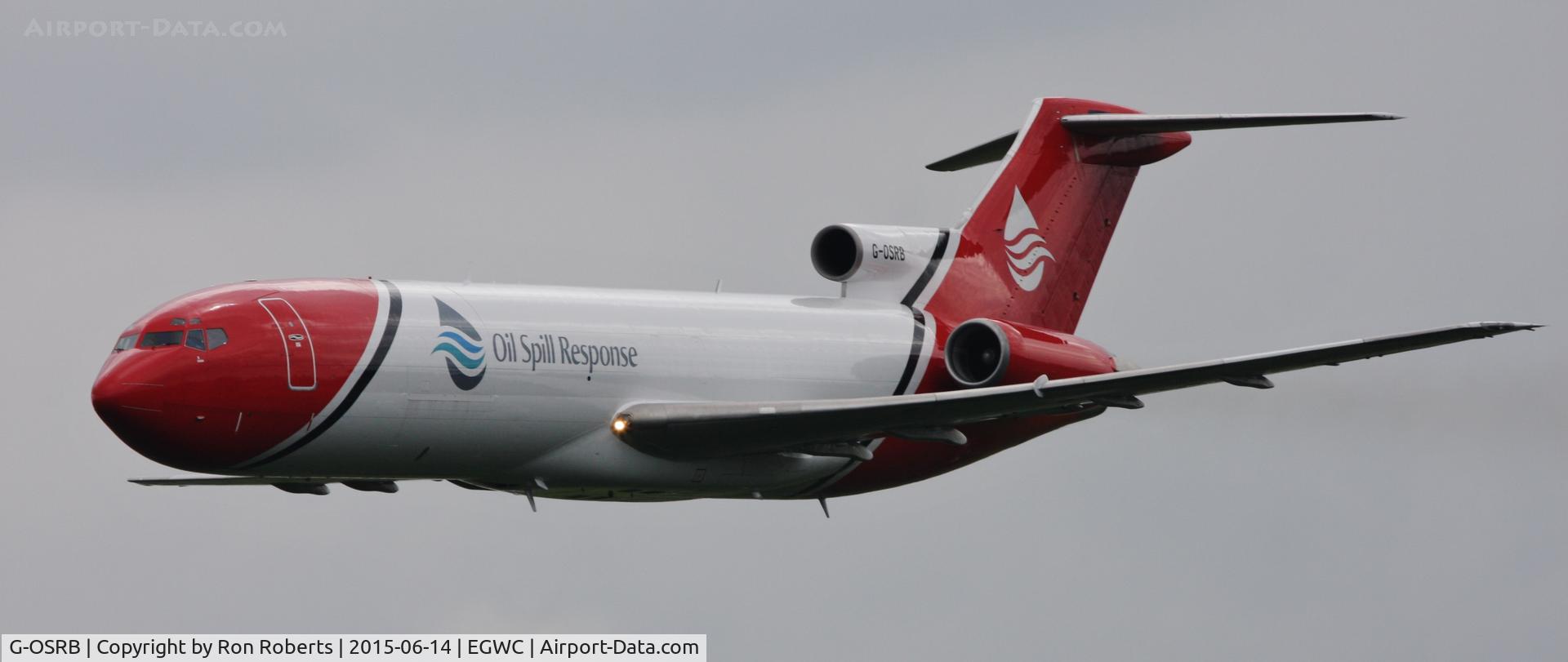 G-OSRB, 1983 Boeing 727-2S2F C/N 22929, Displaying at RAF Cosford Airshow.
