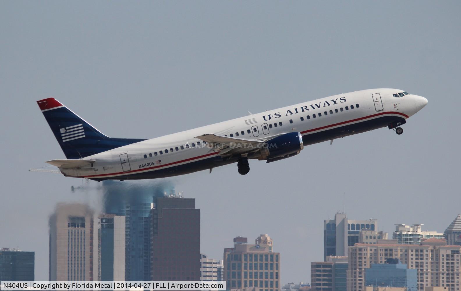 N404US, 1989 Boeing 737-401 C/N 23886, US Airways 737-400