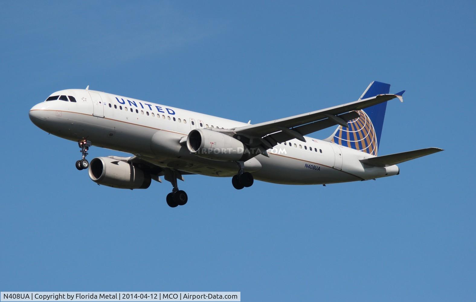 N408UA, 1994 Airbus A320-232 C/N 457, United A320