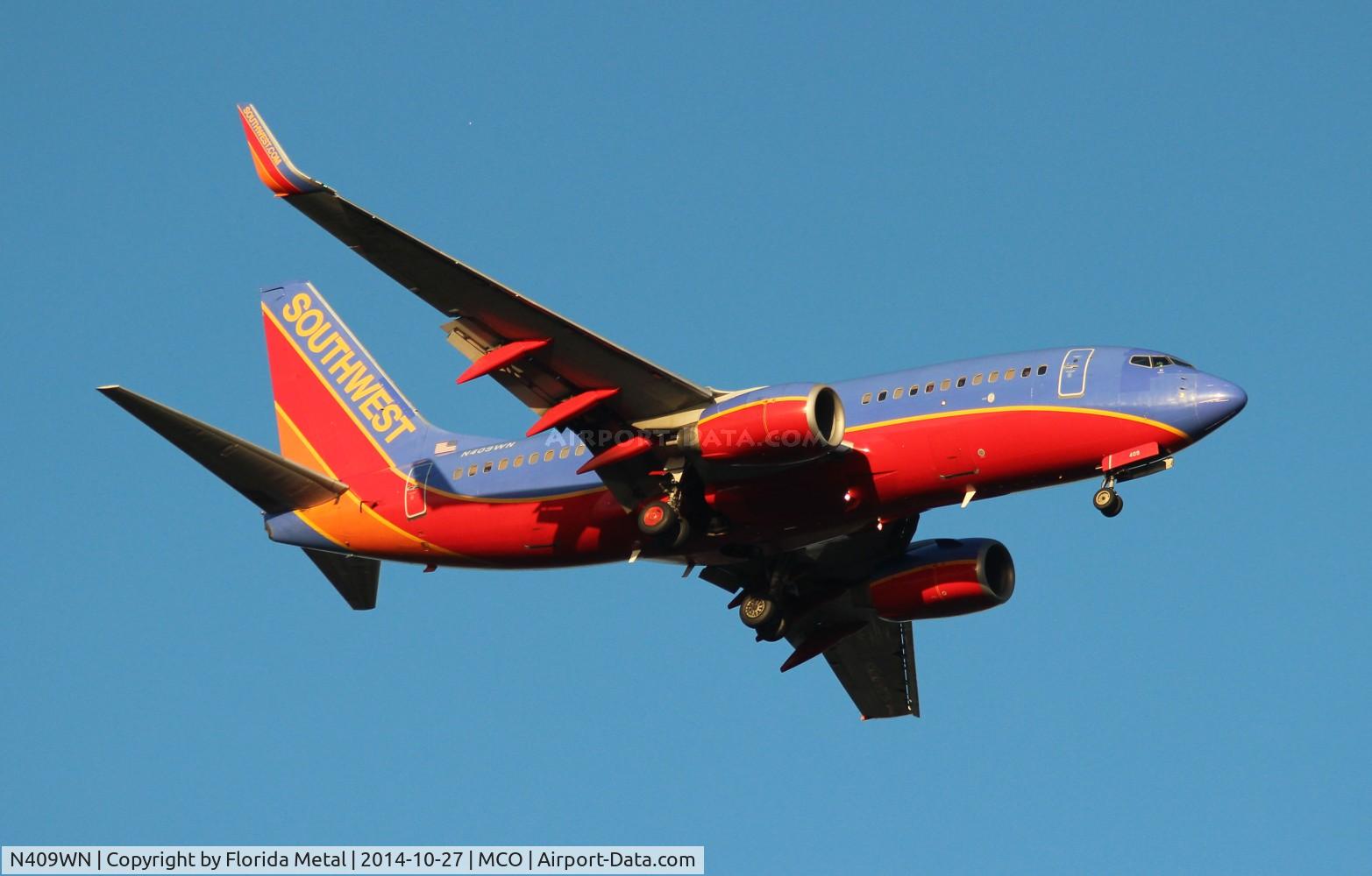 N409WN, 2001 Boeing 737-7H4 C/N 27896, Southwest