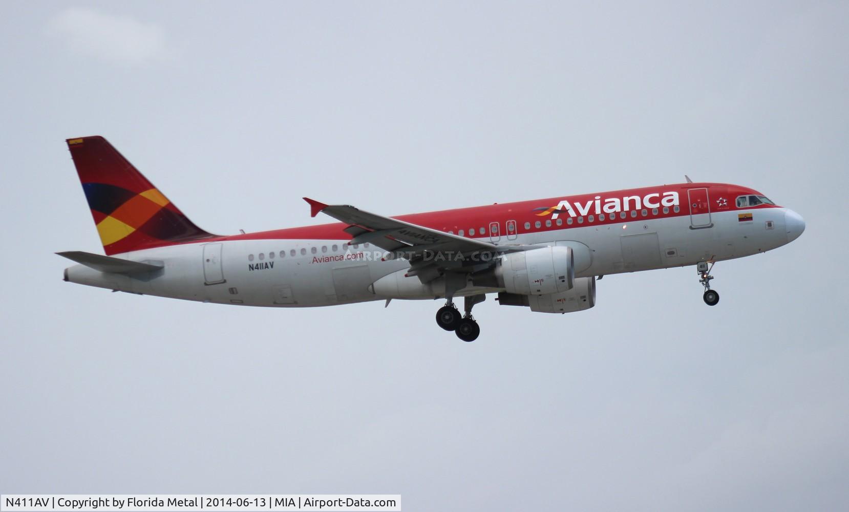 N411AV, Airbus A320-214 C/N 4011, Avianca