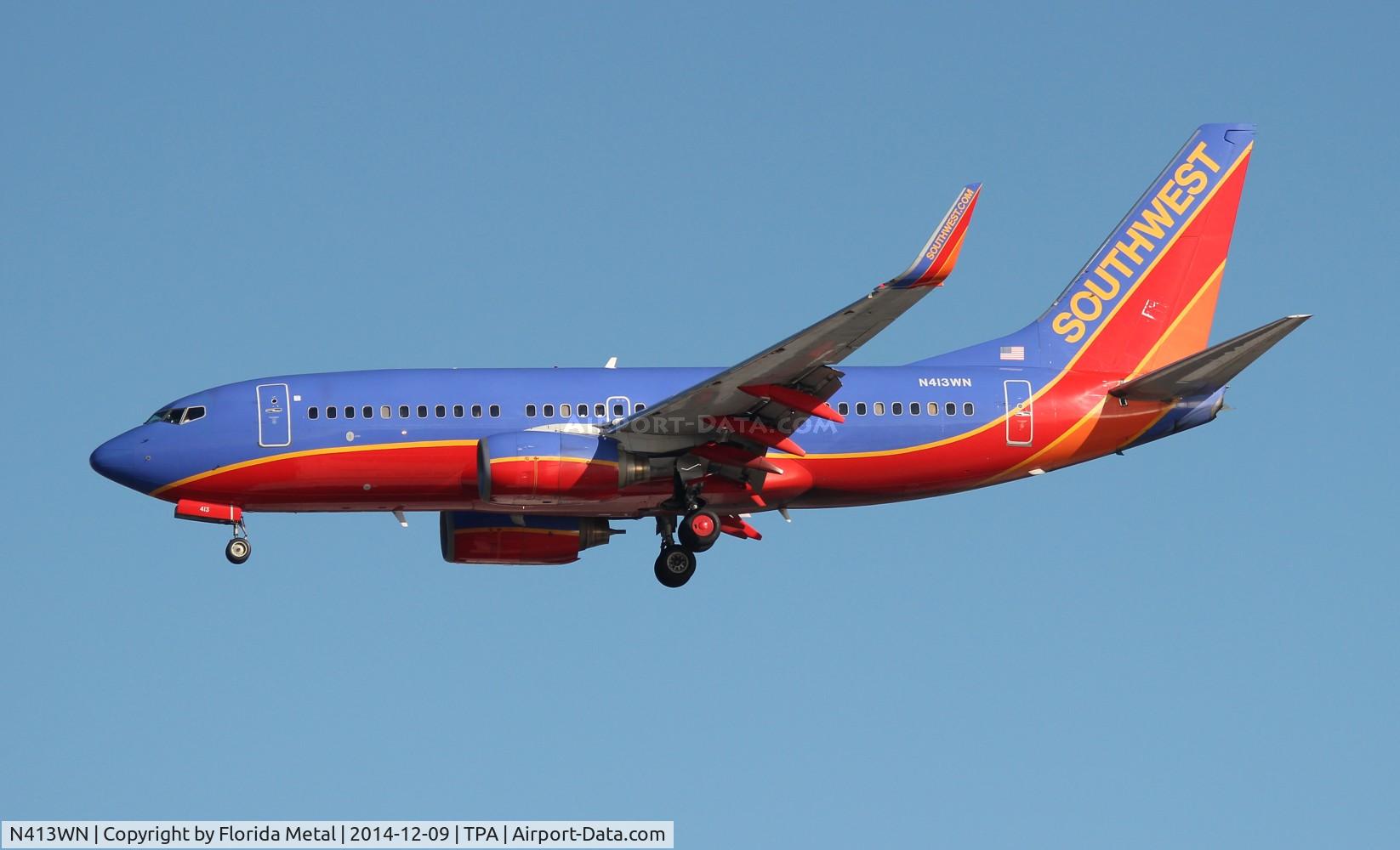 N413WN, 2001 Boeing 737-7H4 C/N 29819, Southwest