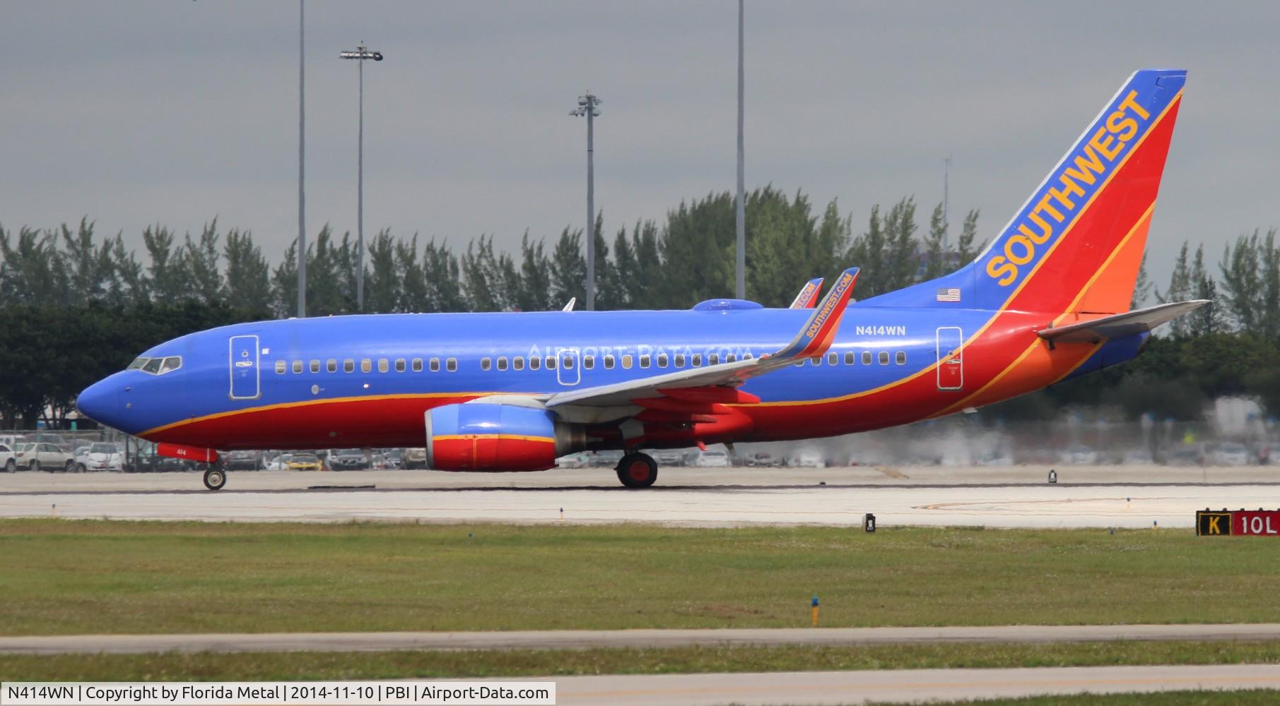 N414WN, 2001 Boeing 737-7H4 C/N 29820, Southwest