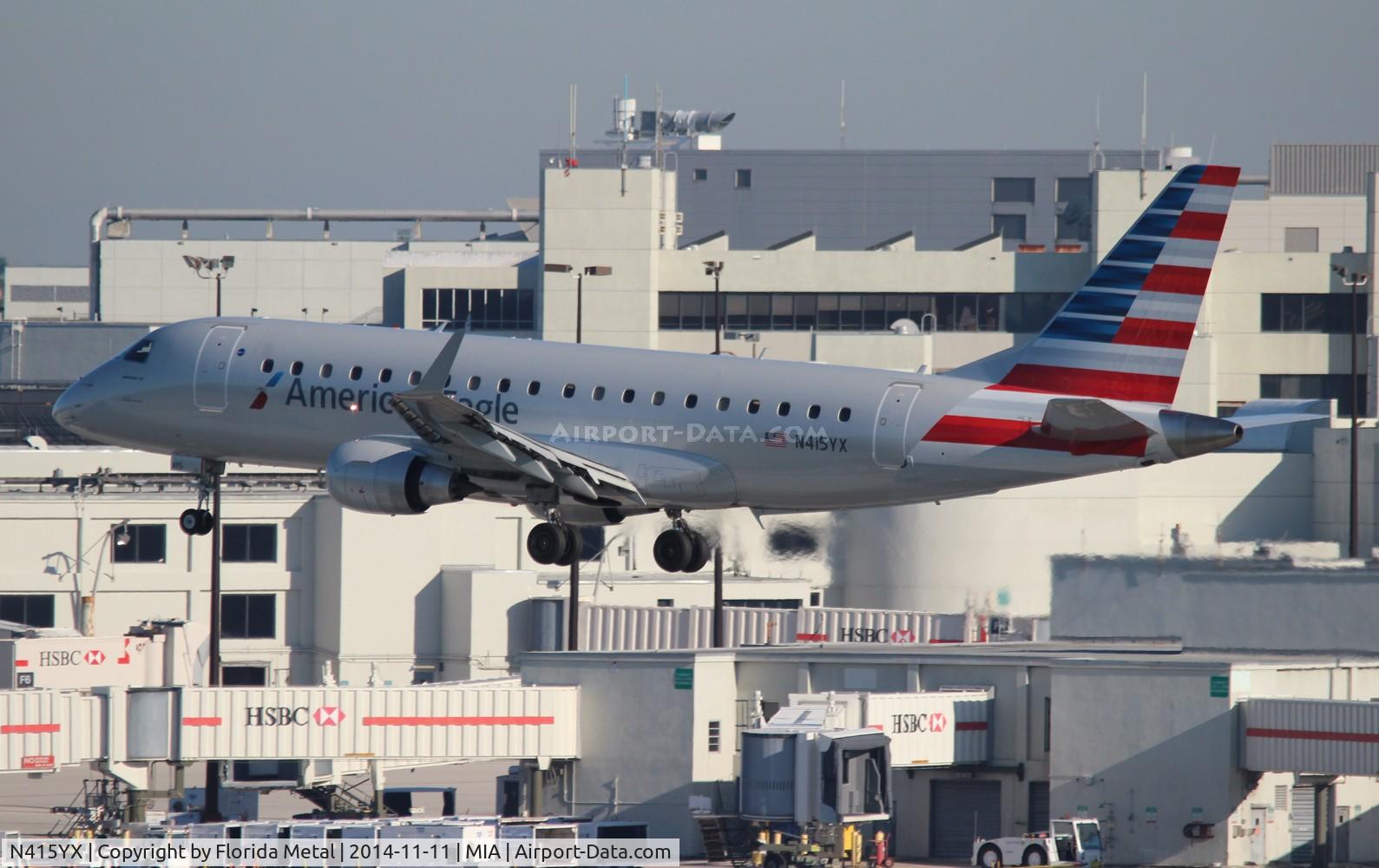 N415YX, 2013 Embraer 175LR (ERJ-170-200LR) C/N 17000378, American Eagle