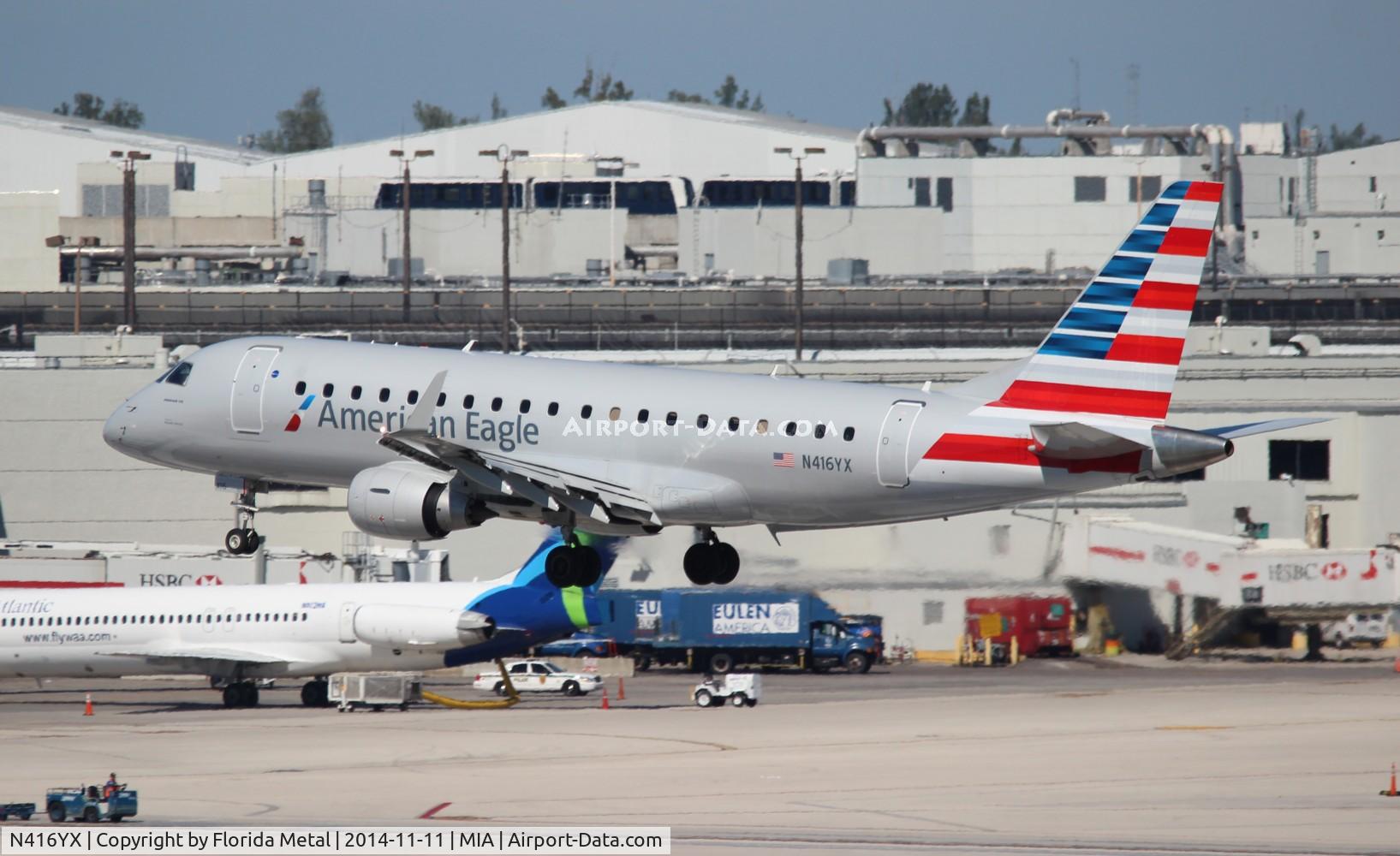 N416YX, 2013 Embraer 175LR (ERJ-170-200LR) C/N 17000381, American Eagle