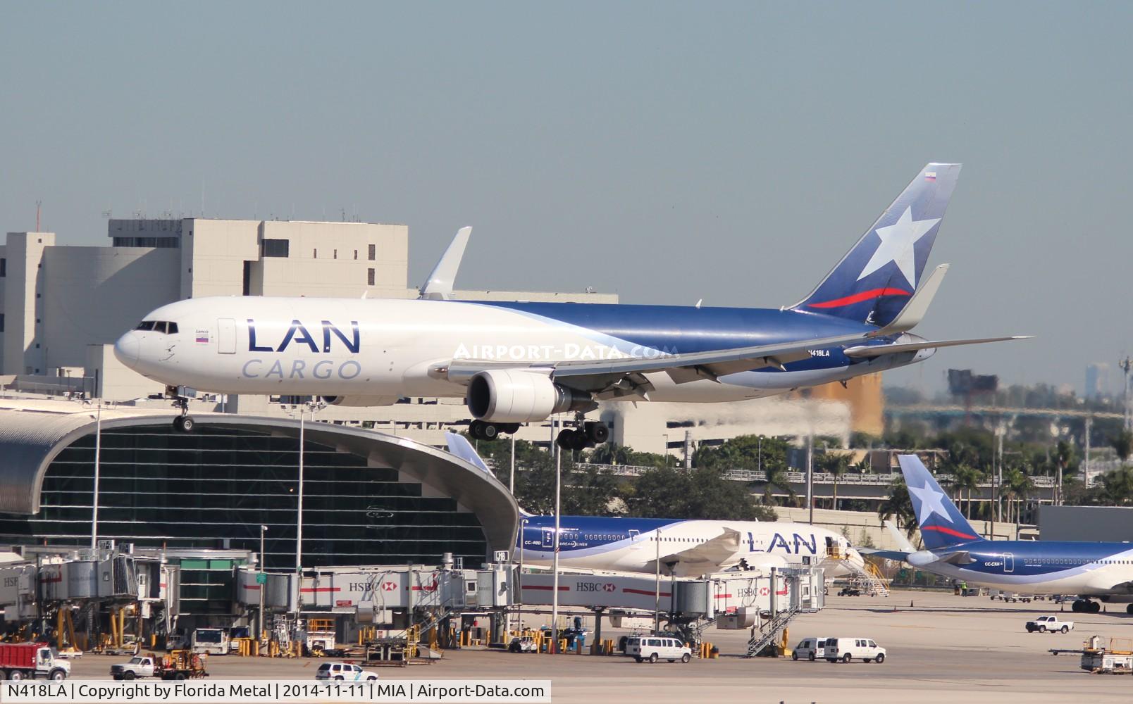 N418LA, 2005 Boeing 767-316F C/N 34246, LAN Chile Cargo