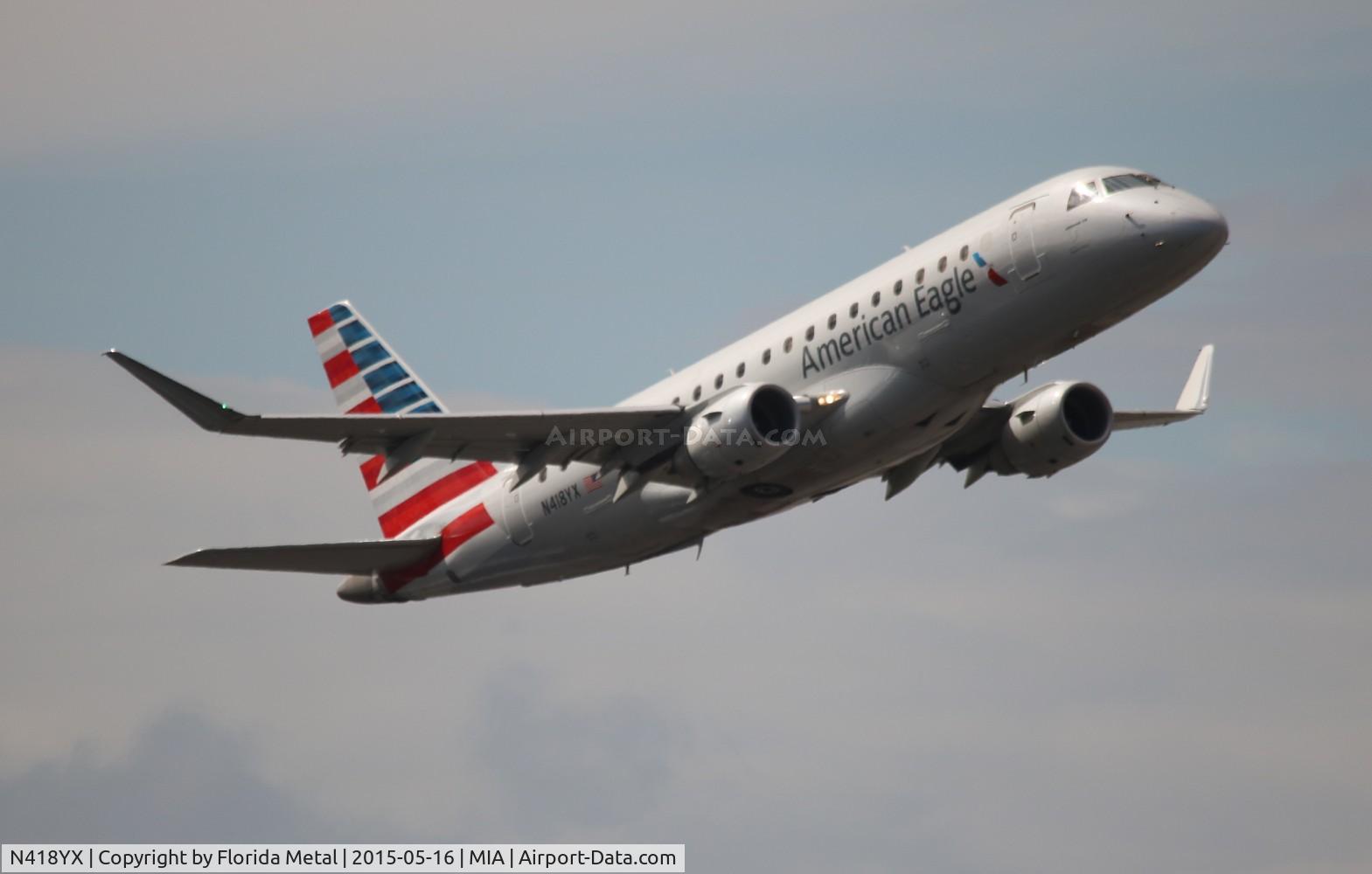 N418YX, 2013 Embraer 175LR (ERJ-170-200LR) C/N 17000383, American Eagle