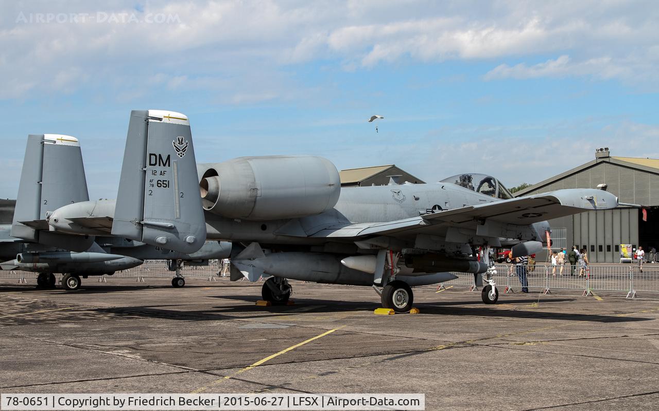 78-0651, 1978 Fairchild Republic A-10C Thunderbolt II C/N A10-0271, static display, Meeting Aérien Luxeuil les Bains