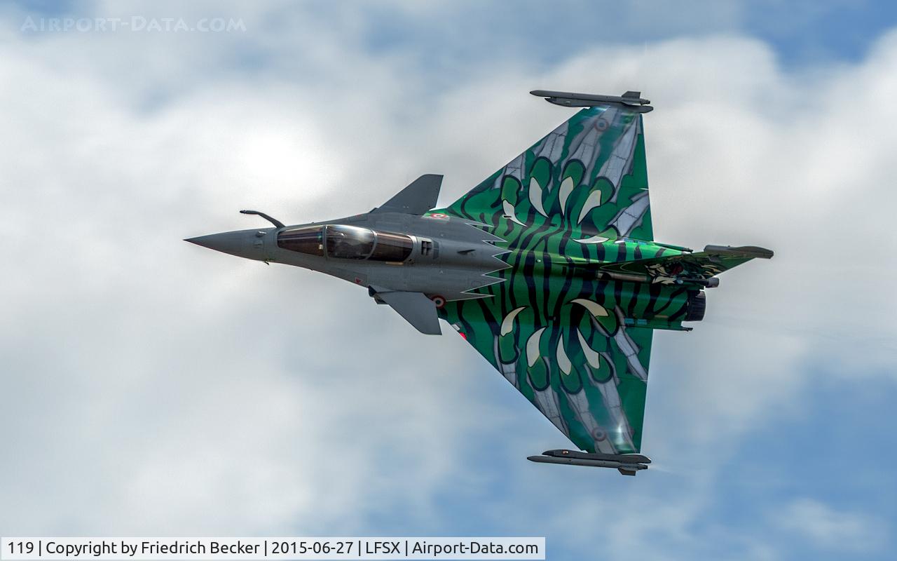 119, 2010 Dassault Rafale C C/N 119, flying display, Meeting Aérien Luxeuil les Bains