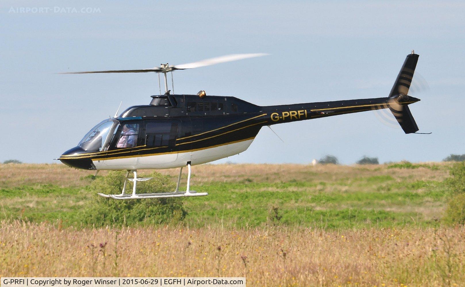 G-PRFI, 1978 Agusta AB-206B JetRanger II C/N 8556, Jet Ranger II.