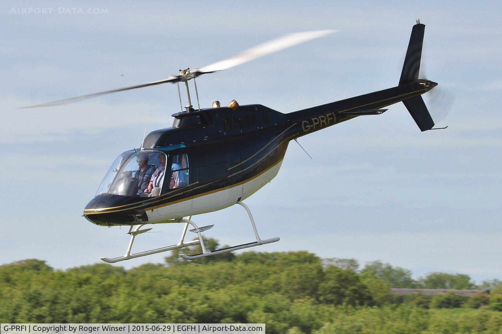 G-PRFI, 1978 Agusta AB-206B JetRanger II C/N 8556, Jet Ranger II.