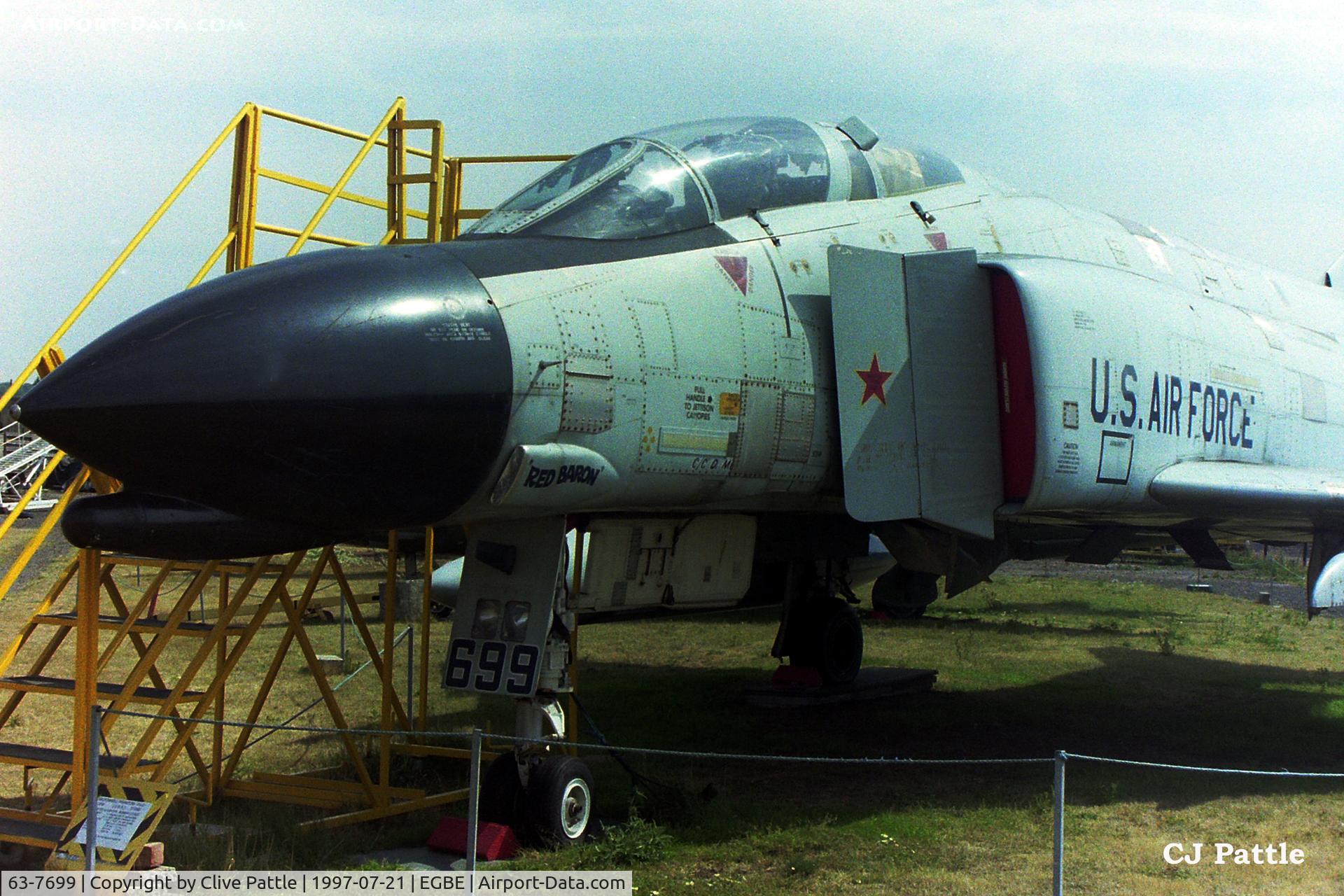 63-7699, 1963 McDonnell F-4C Phantom II C/N 839, Scanned from old neg - On display at the Midland Air Museum in July '97