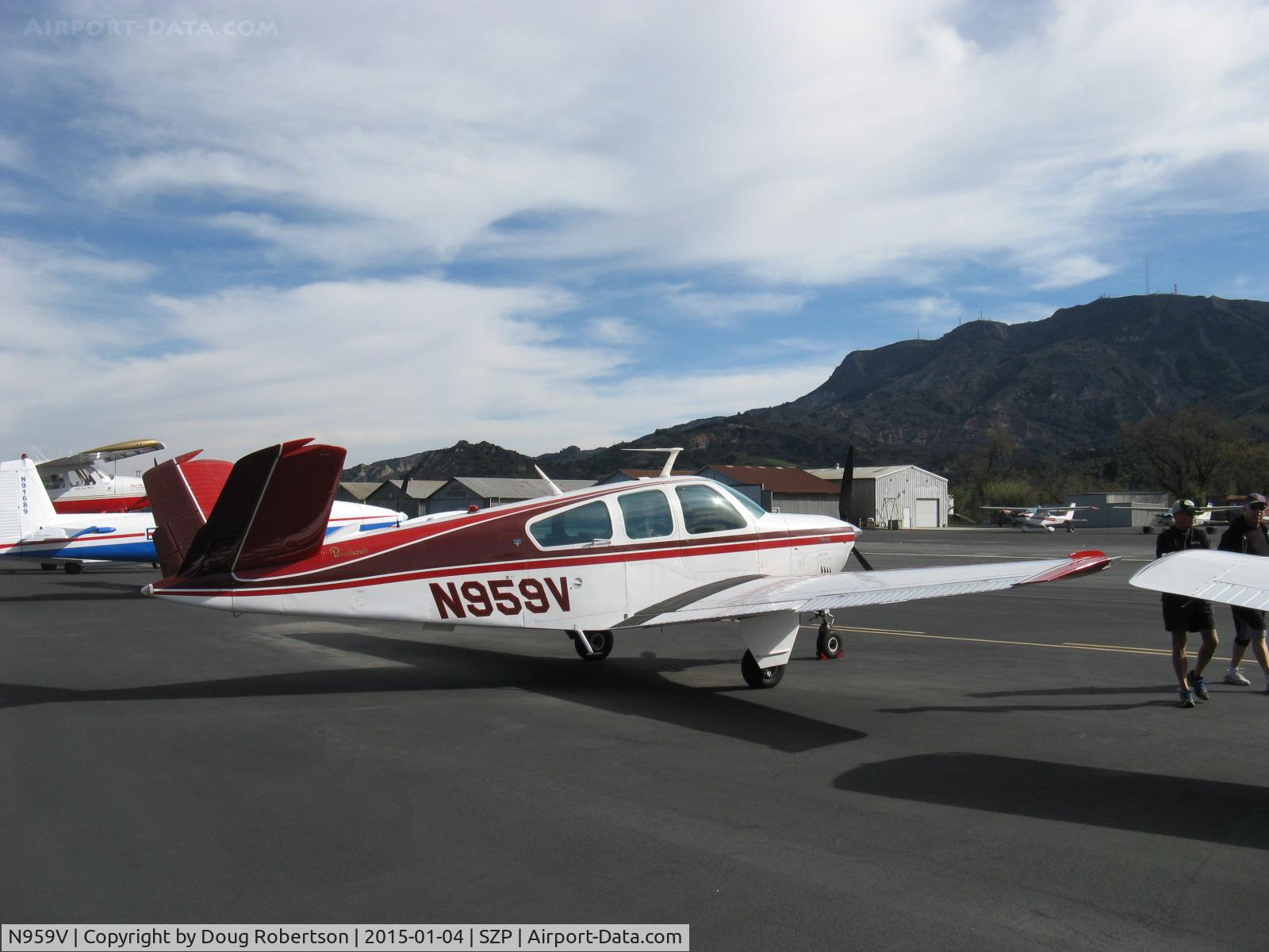 N959V, 1976 Beech V35B Bonanza C/N D-9851, 1976 Beech V35B BONANZA, Continental IO-520-B 285 Hp