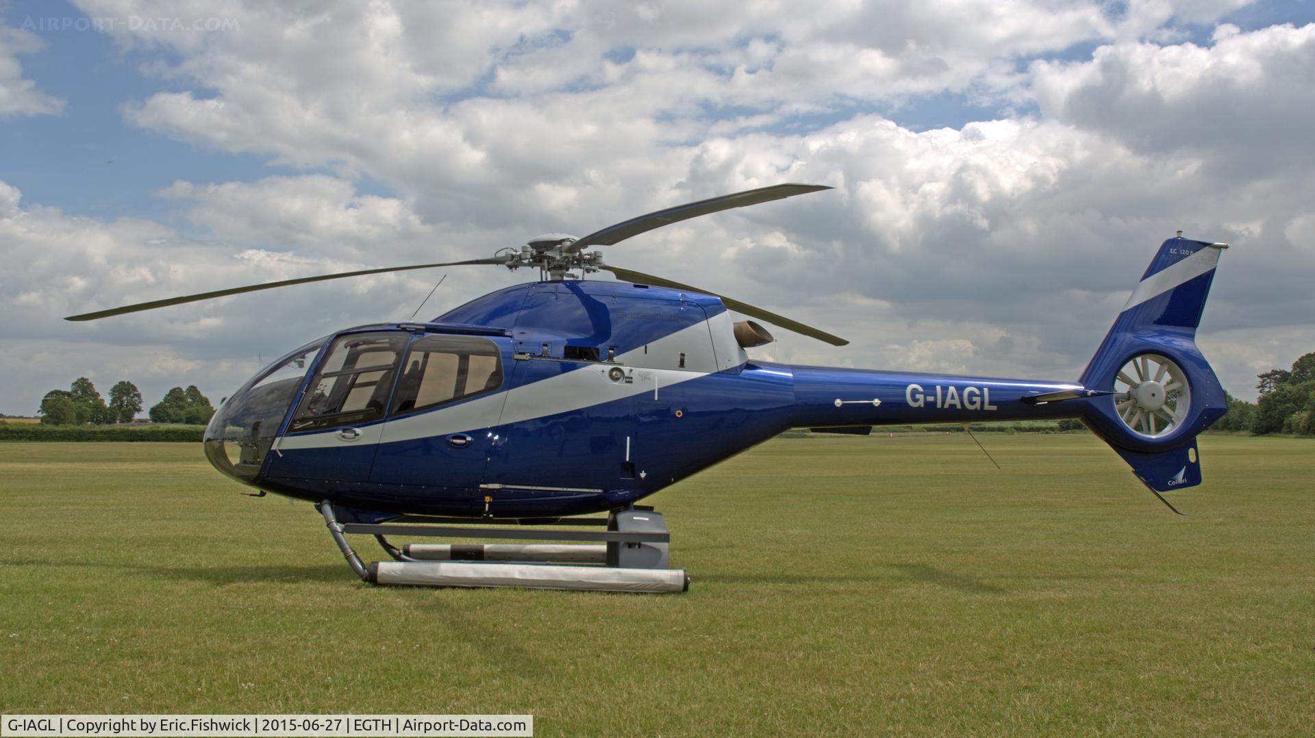 G-IAGL, 2008 Eurocopter EC-120B Colibri C/N 1565, 1. G-IAGL visiting The Shuttleworth Collection, Old warden.