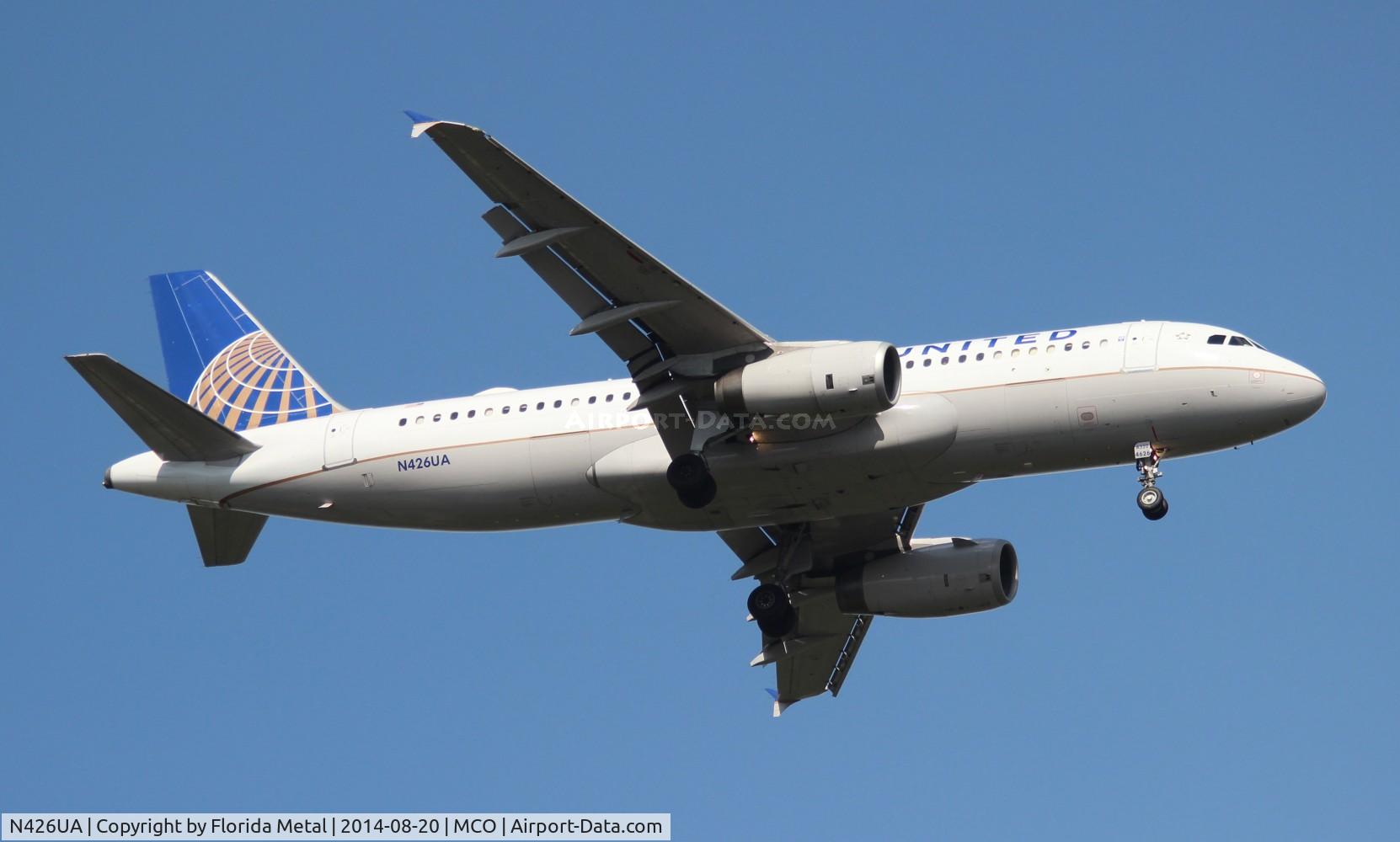 N426UA, 1995 Airbus A320-232 C/N 510, United