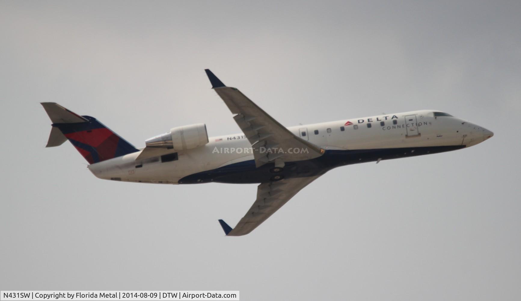 N431SW, 2001 Bombardier CRJ-200LR (CL-600-2B19) C/N 7536, Skywest