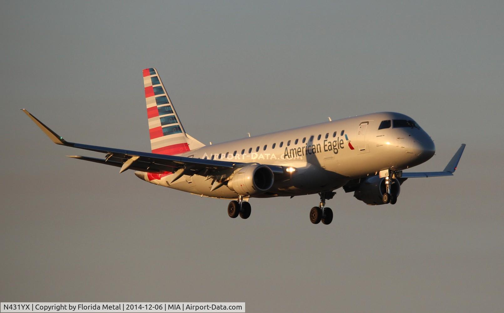 N431YX, 2014 Embraer 175LR (ERJ-170-200LR) C/N 17000413, American Eagle