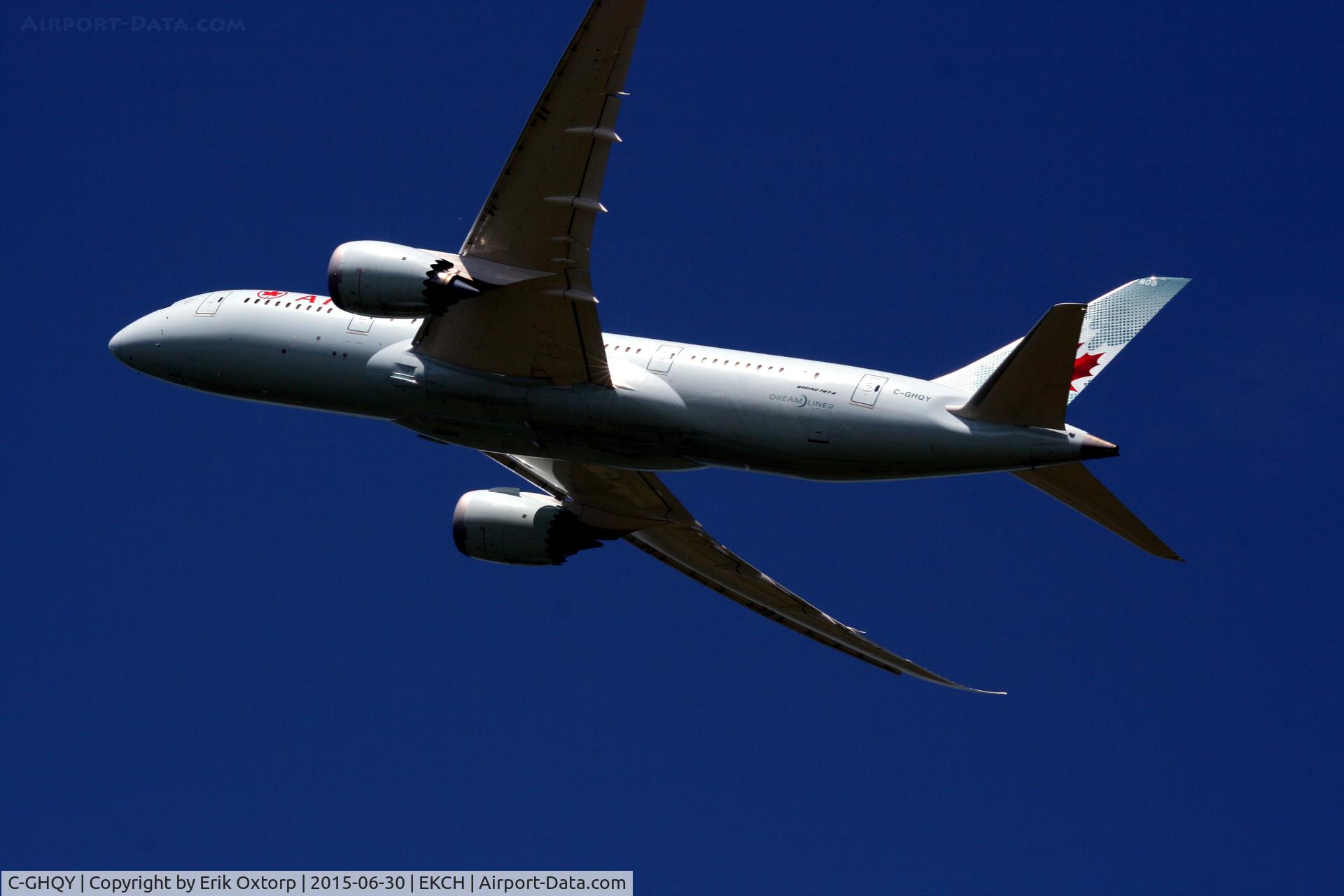 C-GHQY, 2015 Boeing 787-8 Dreamliner Dreamliner C/N 35264, C-GHQY right after take off rw 22R