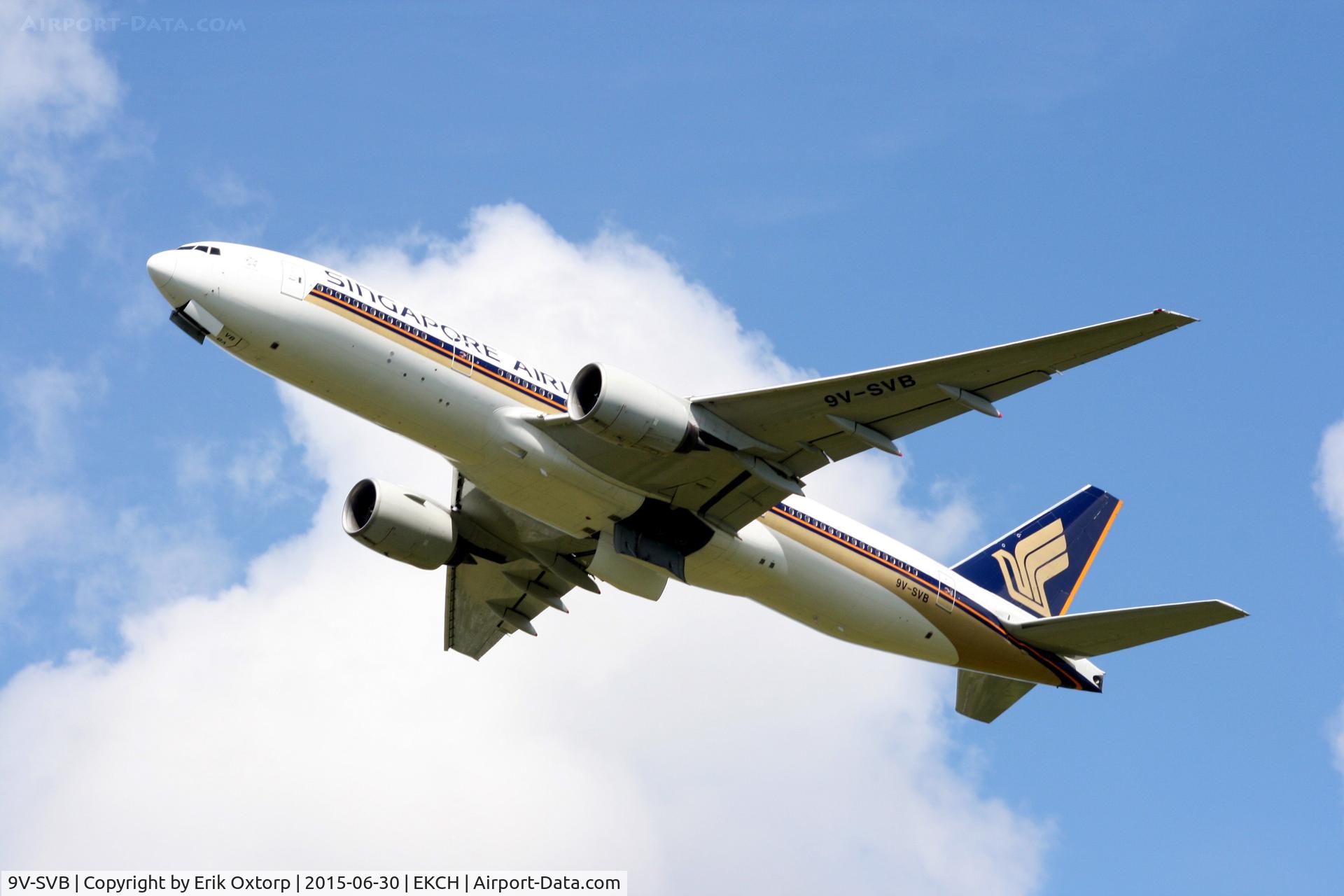 9V-SVB, 2001 Boeing 777-212/ER C/N 28525, 9V-AVB right after take off rw 22R