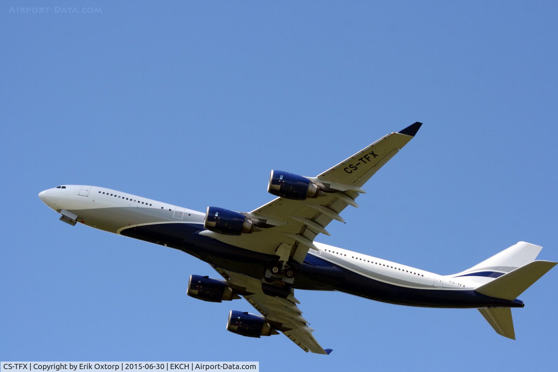CS-TFX, 2008 Airbus A340-541 C/N 912, CS-TFX operating SK909 CPH-EWR