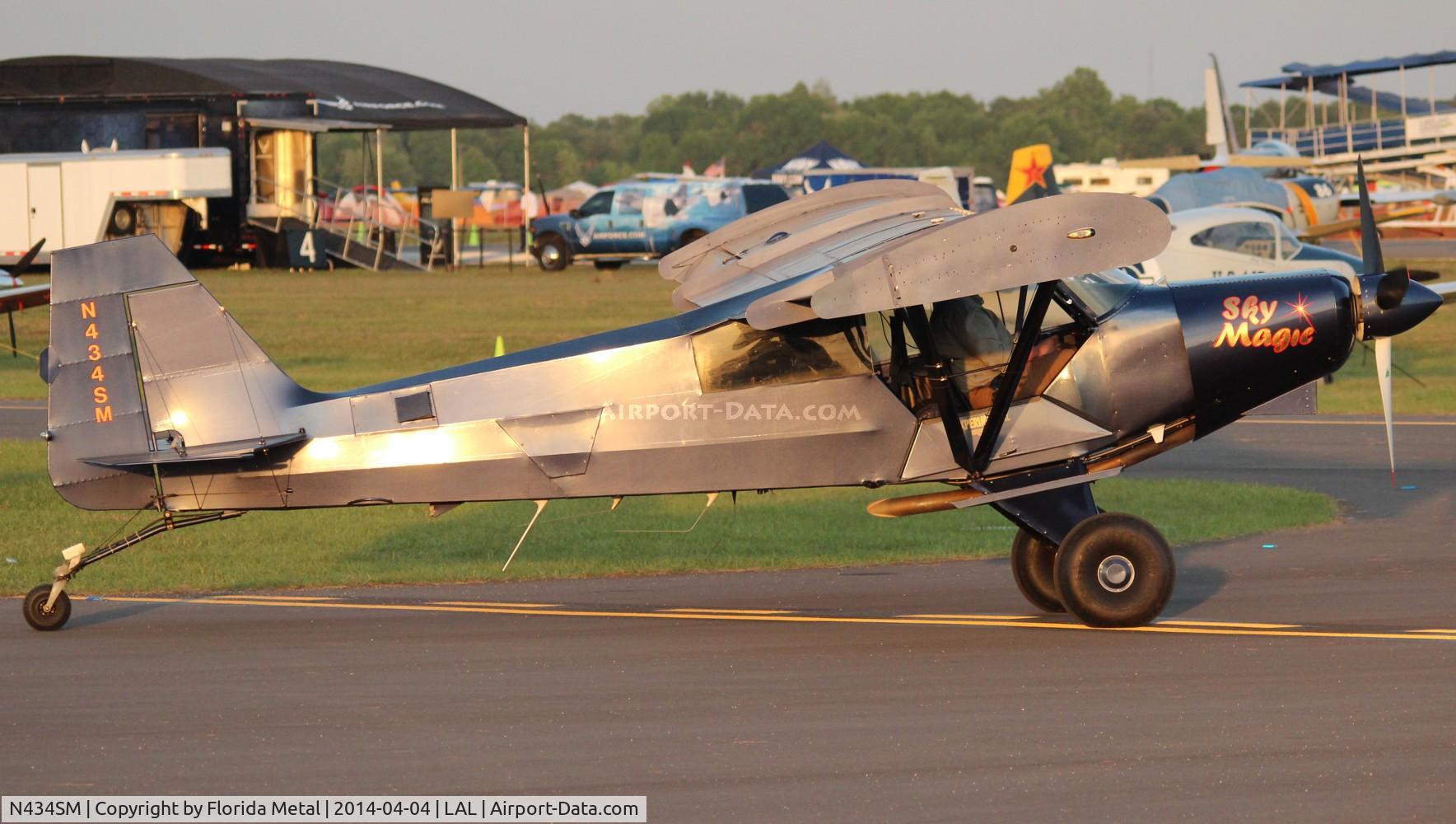N434SM, 1997 Hammond Bill 01 C/N 01, Piper PA-18 replica Sky Magic