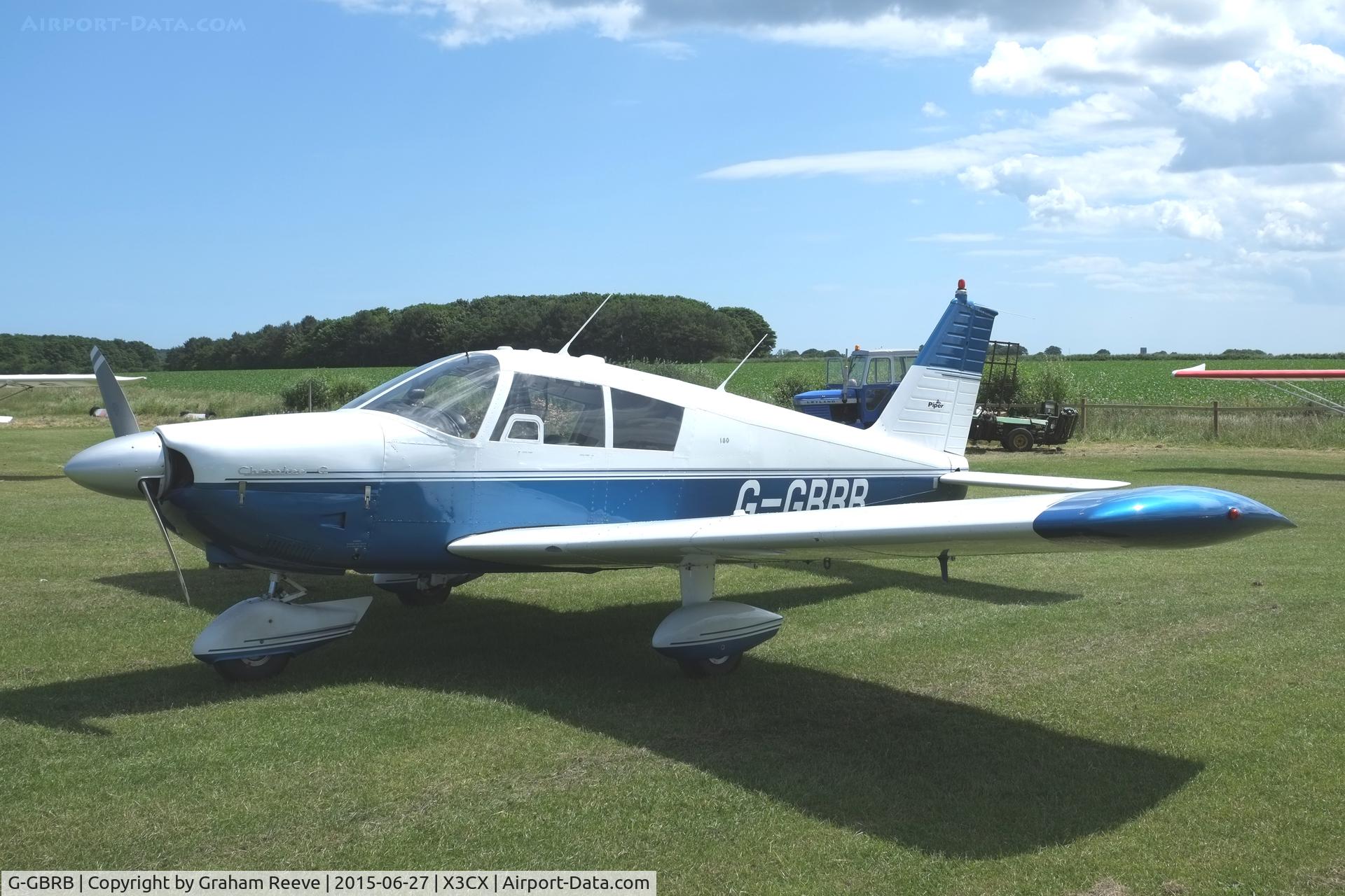 G-GBRB, 1965 Piper PA-28-180 Cherokee C/N 28-2583, Parked at Northrepps.